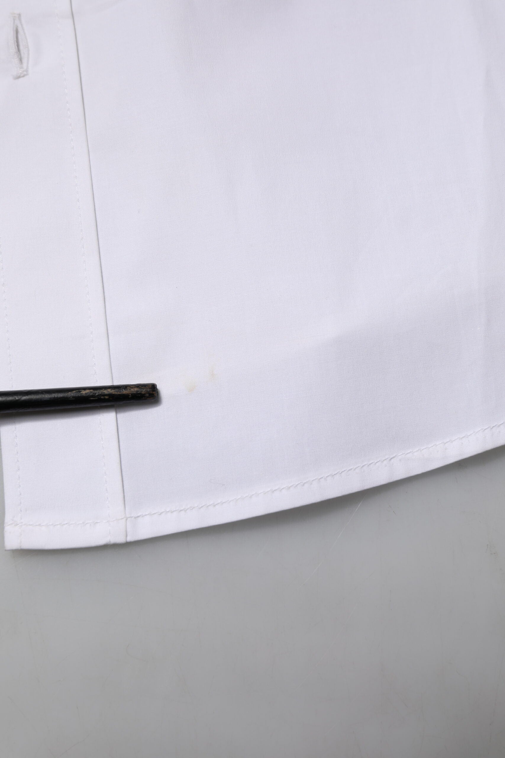 Dolce & Gabbana White Cotton Long Sleeves Dress Formal Shirt