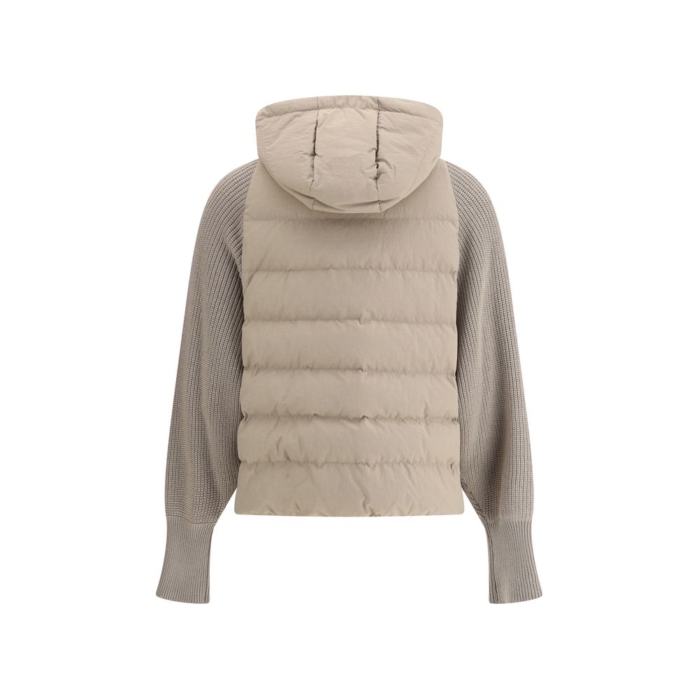 Brunello Cucinelli Wool sleeved Down Jacket