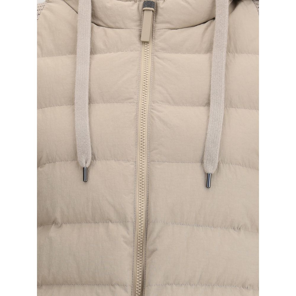 Brunello Cucinelli Wool sleeved Down Jacket