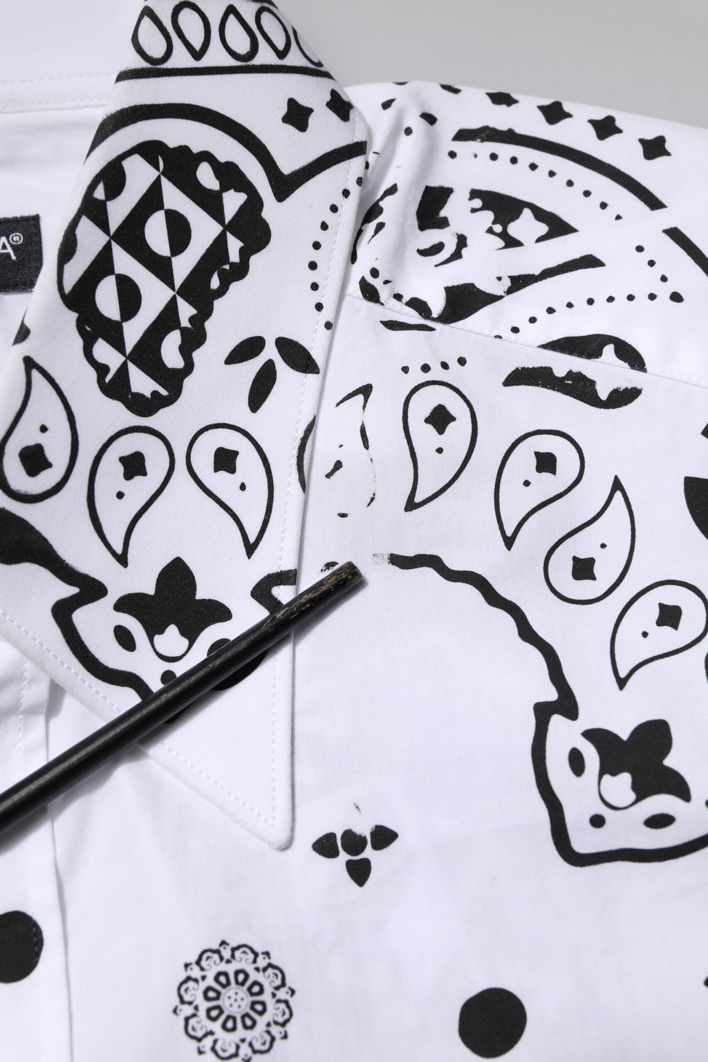 Dolce & Gabbana White MARTINI Bandana Print Formal Shirt