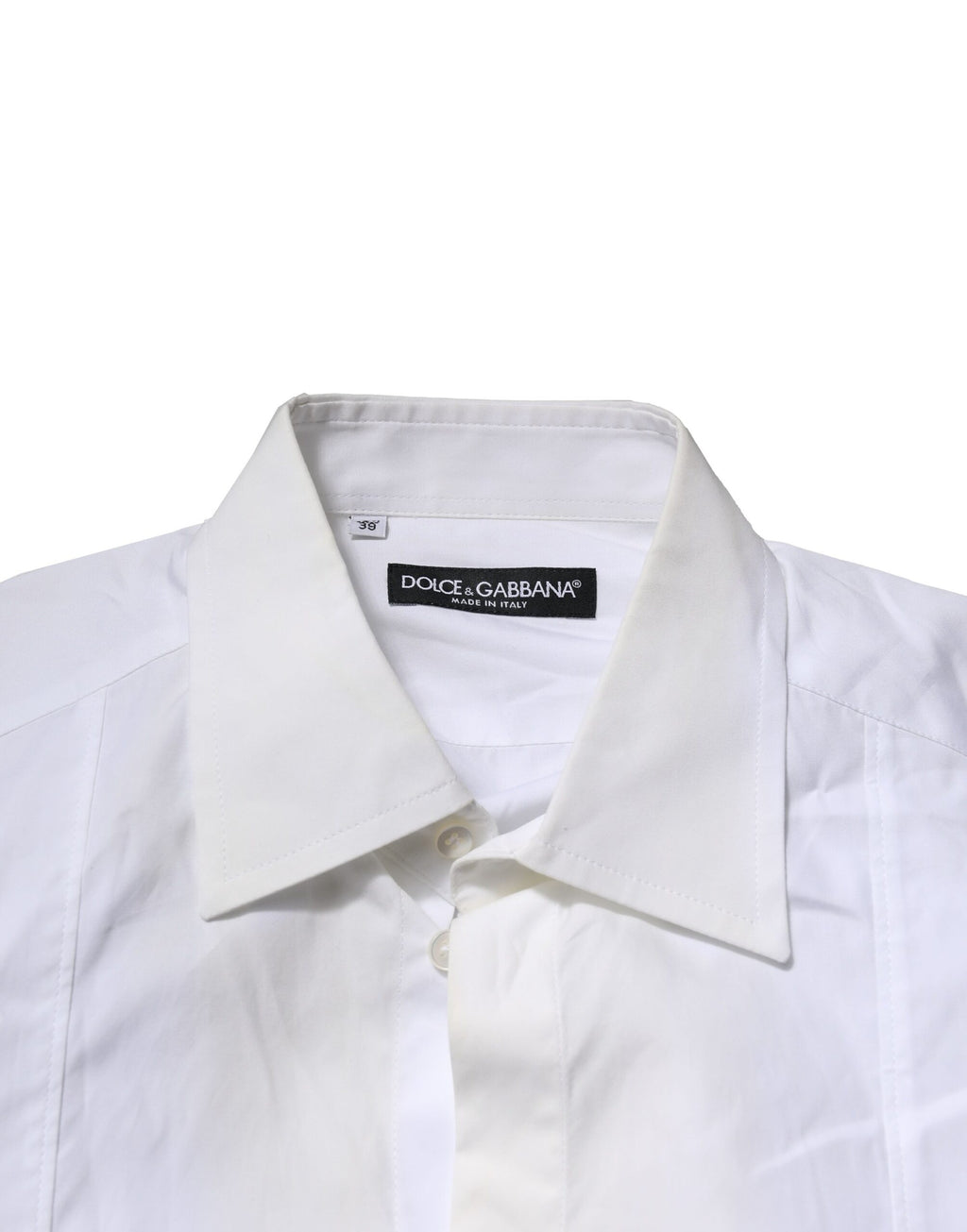 Dolce & Gabbana White Poplin Cotton Formal Men Dress Shirt