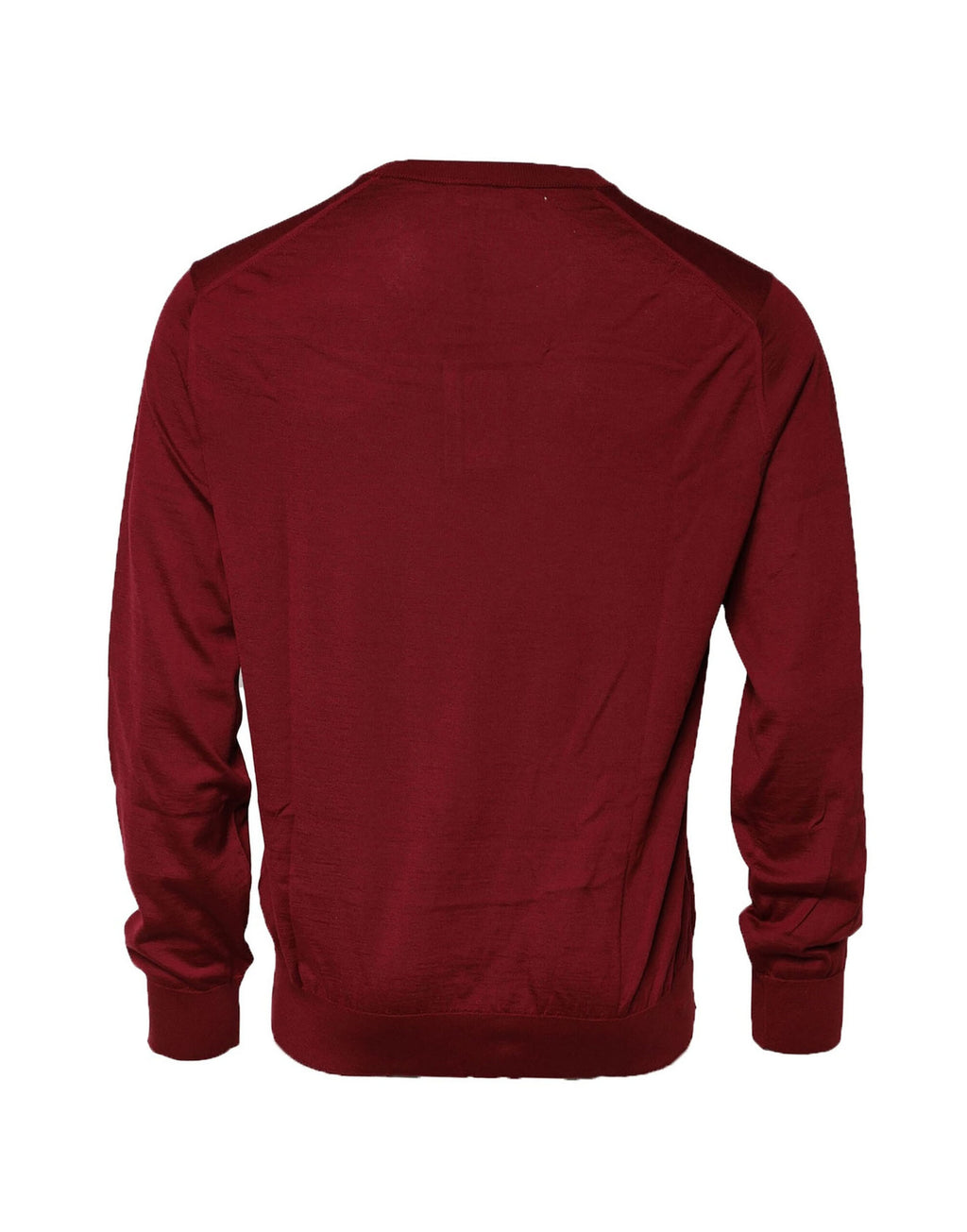 Dolce & Gabbana Maroon Cashmere Crew Neck Sweatshirt Sweater