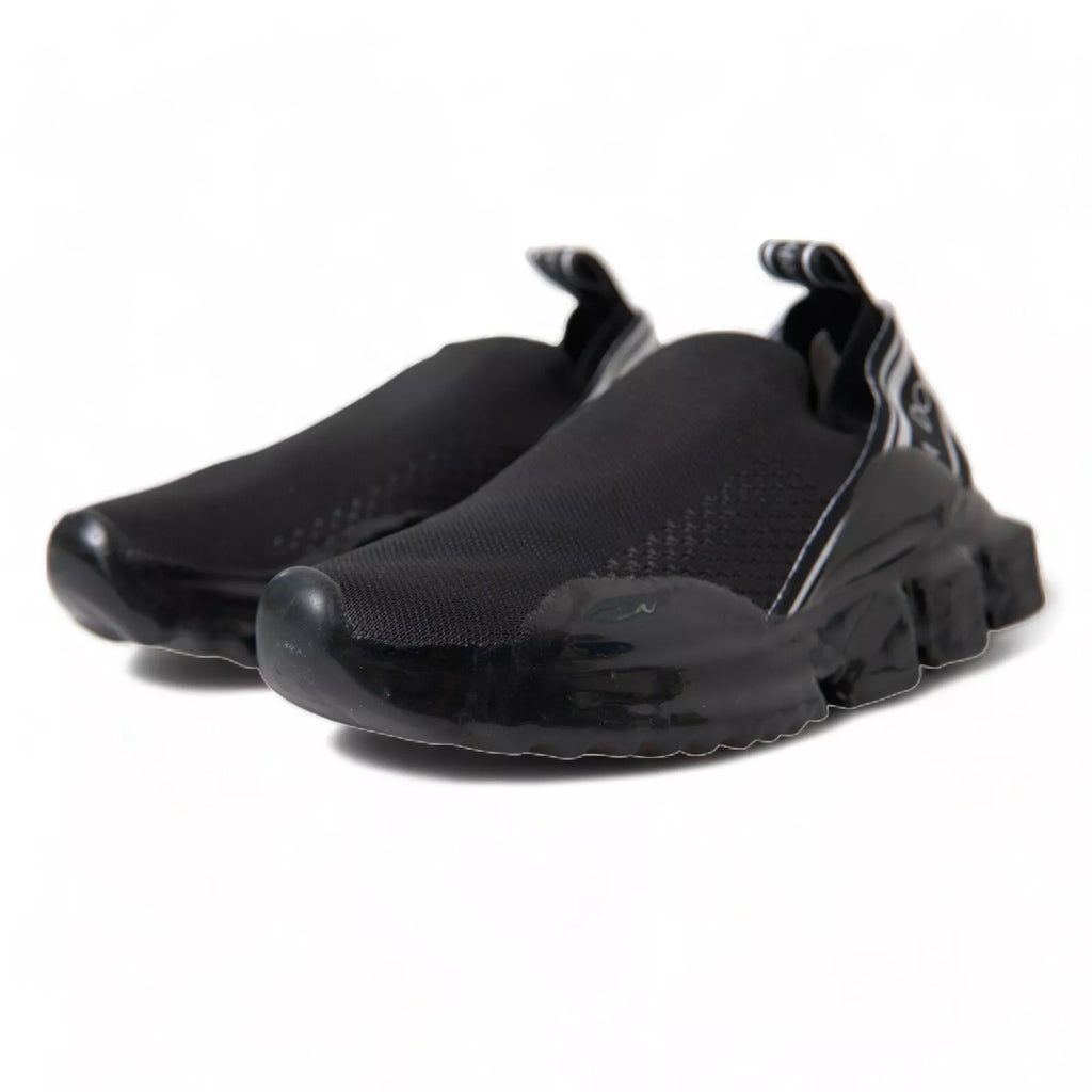 Dolce & Gabbana Black Sorrento Slip On Low Top Sneakers