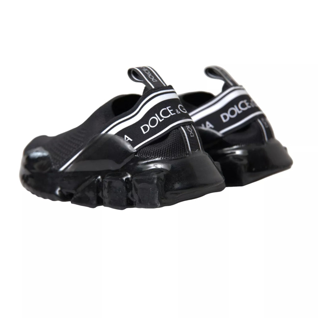 Dolce & Gabbana Black Sorrento Slip On Low Top Sneakers