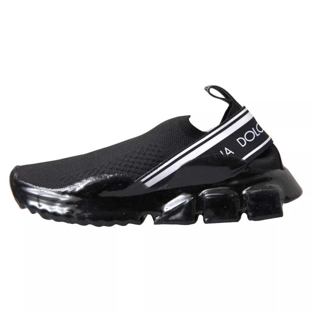 Dolce & Gabbana Black Sorrento Slip On Low Top Sneakers