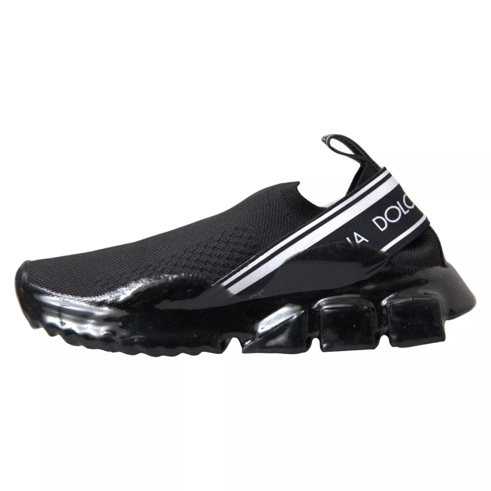 Dolce & Gabbana Black Sorrento Slip On Low Top Sneakers