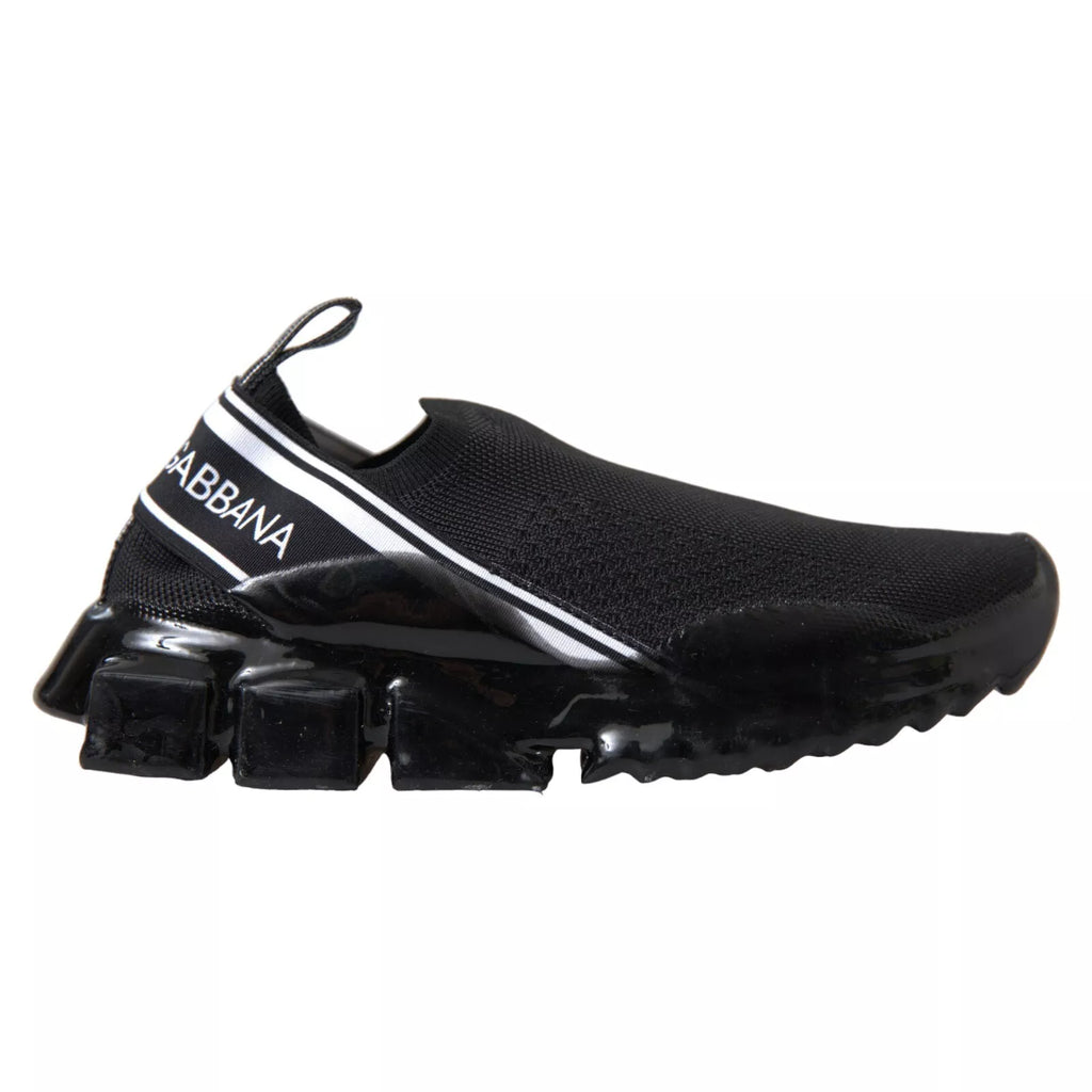 Dolce & Gabbana Black Sorrento Slip On Low Top Sneakers