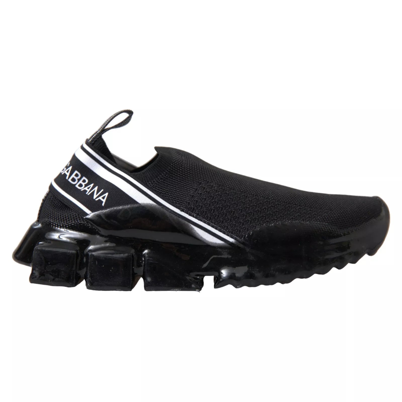 Dolce & Gabbana Black Sorrento Slip On Low Top Sneakers