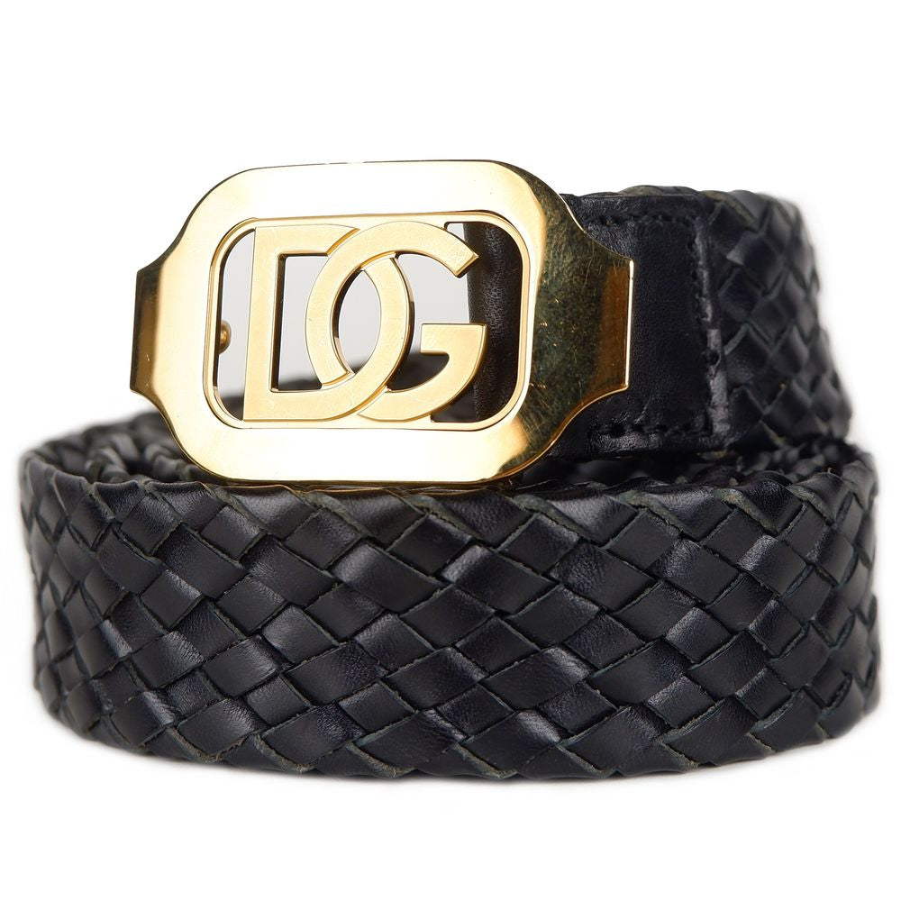 Dolce & Gabbana Black Calfskin Belt