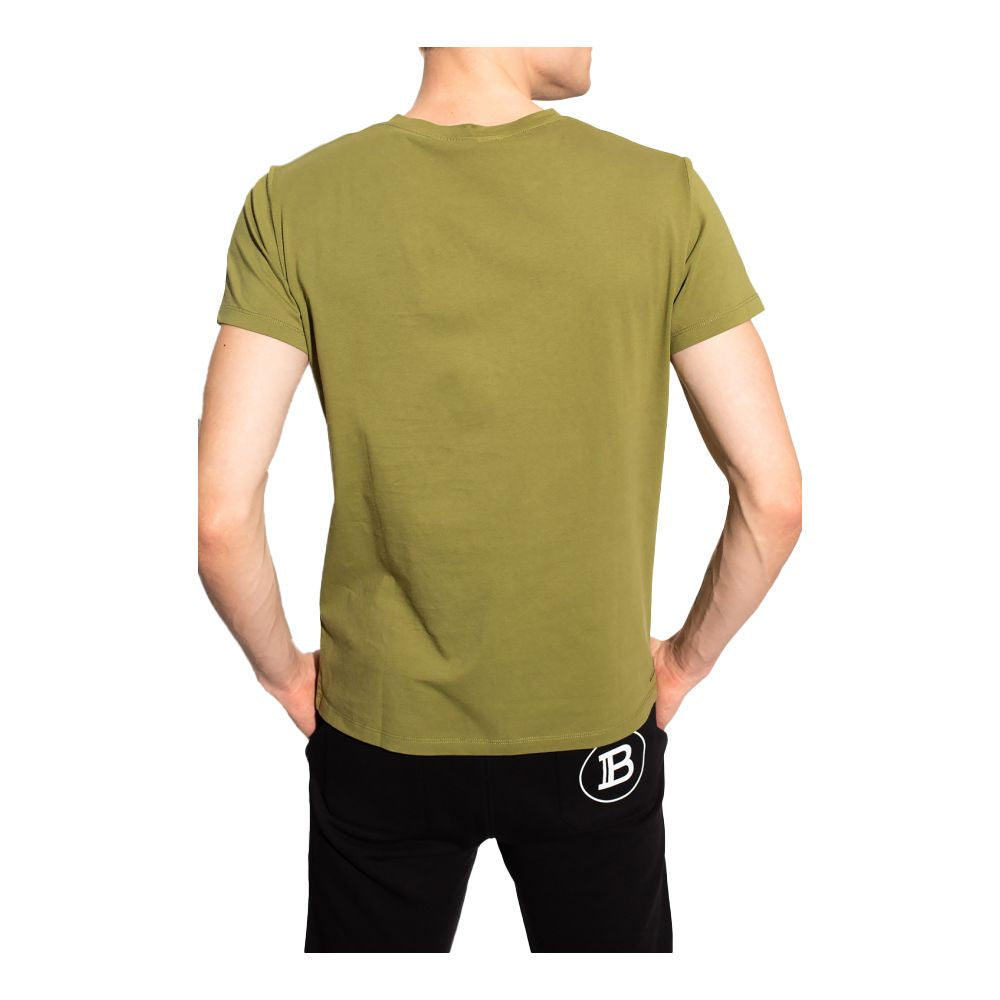Balmain Green Cotton T-Shirt