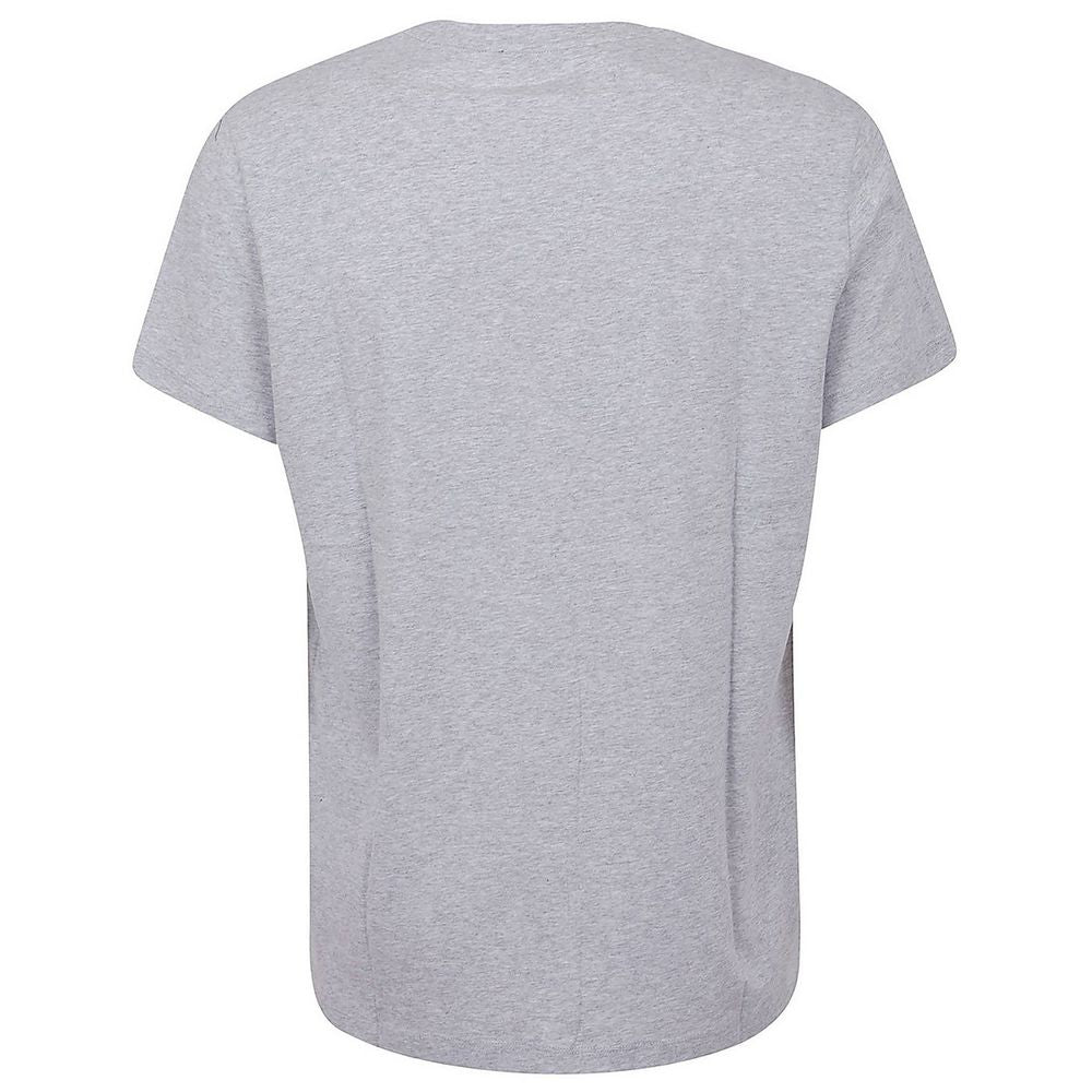 Balmain Gray Cotton T-Shirt