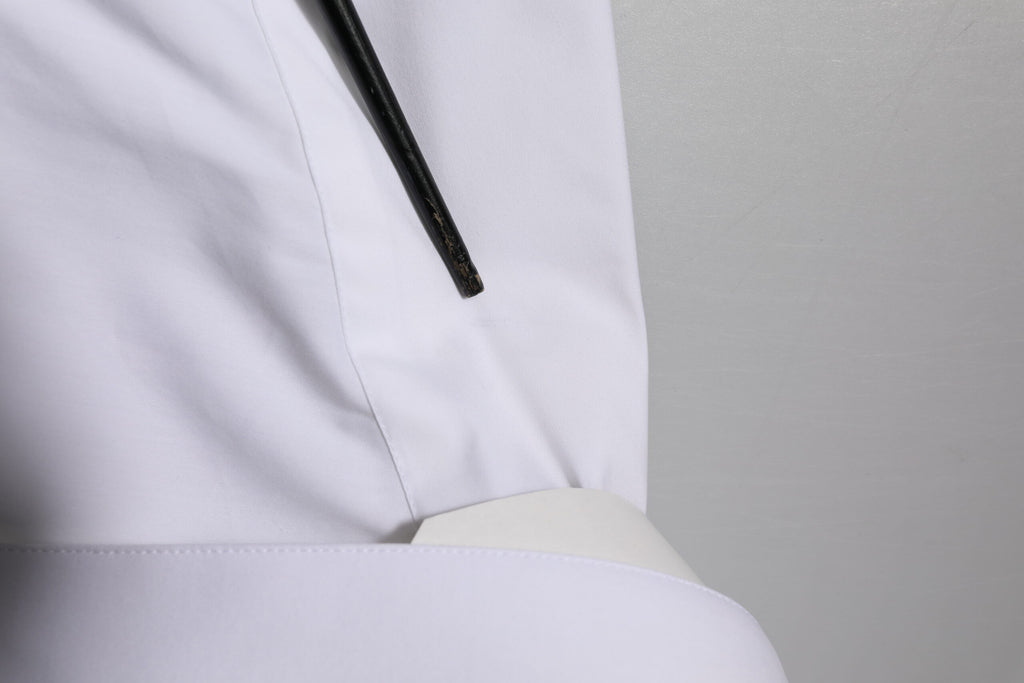 Dolce & Gabbana White Cotton GOLD Long Sleeves Formal Shirt