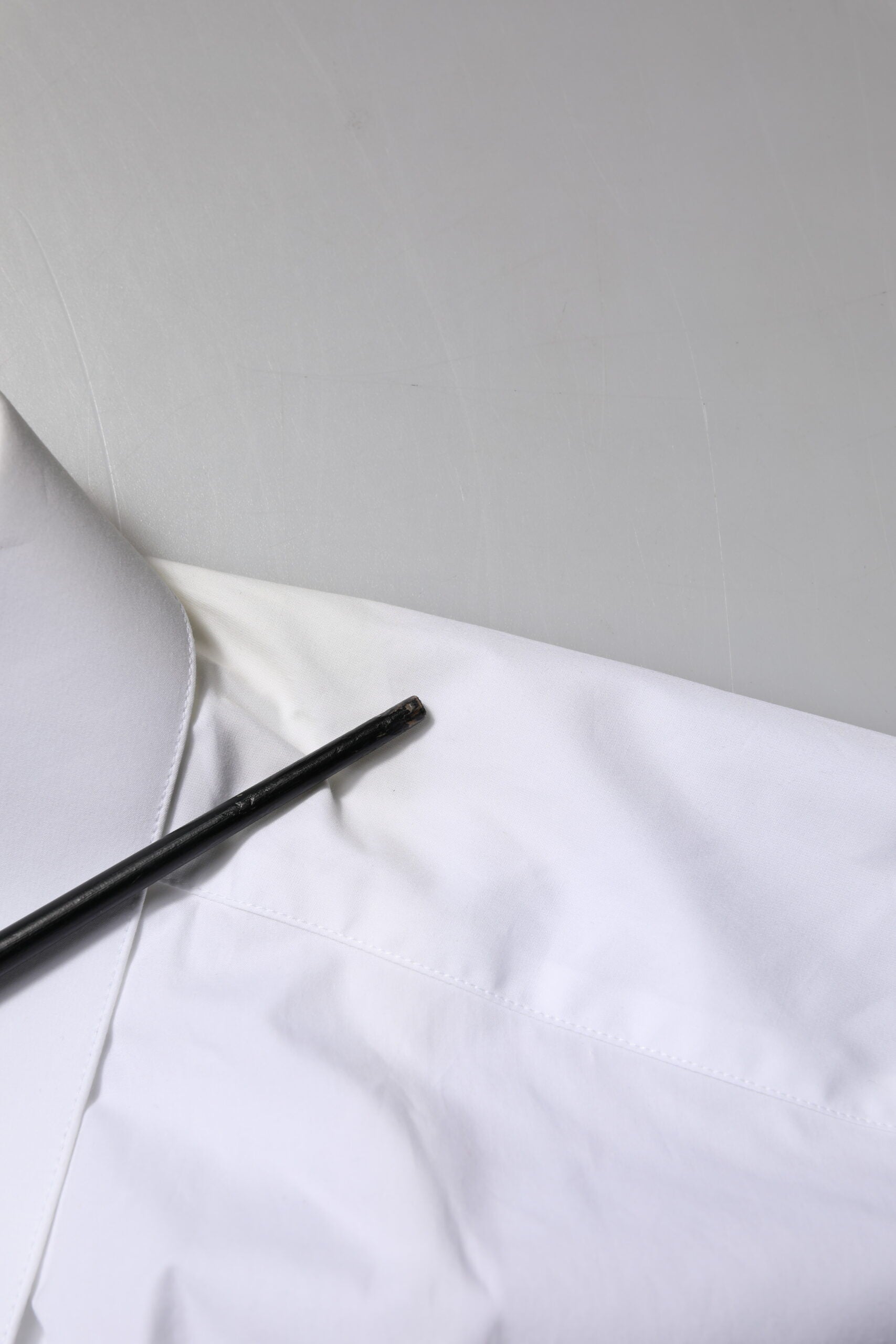 Dolce & Gabbana White Cotton GOLD Long Sleeves Formal Shirt