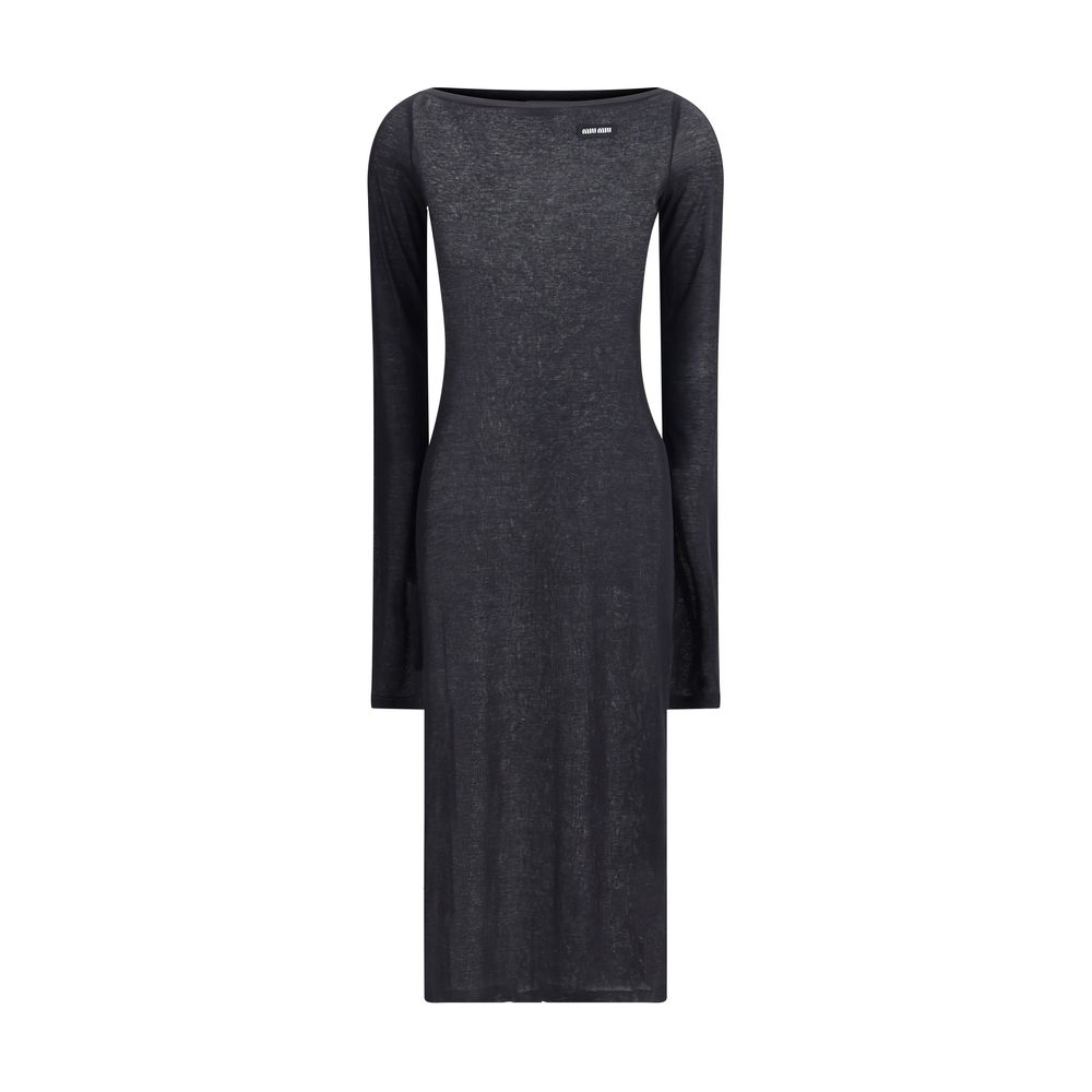 Miu Miu Long jersey Dress