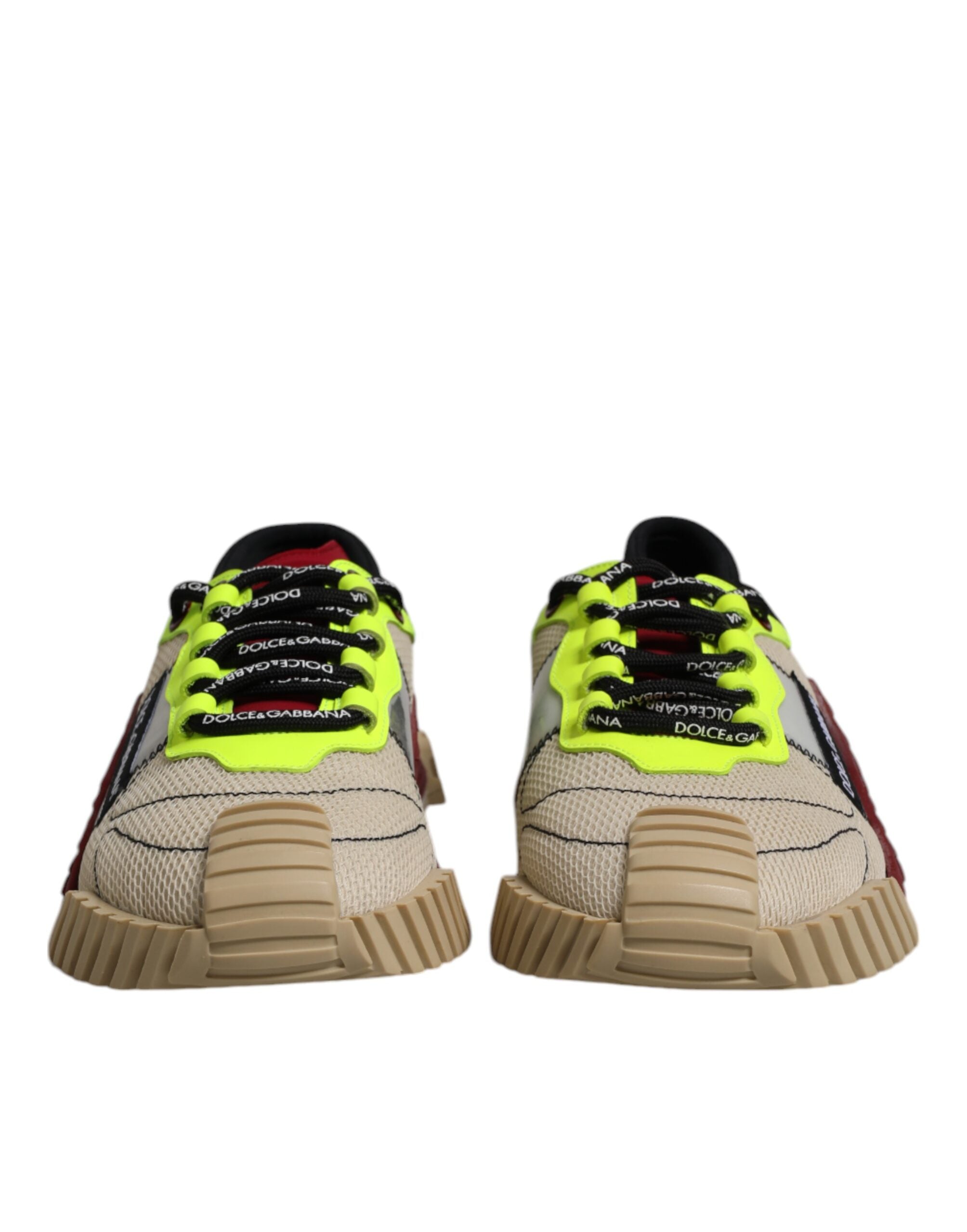 Dolce & Gabbana Multicolor Lace Up Low Top NS1 Sneakers Shoes