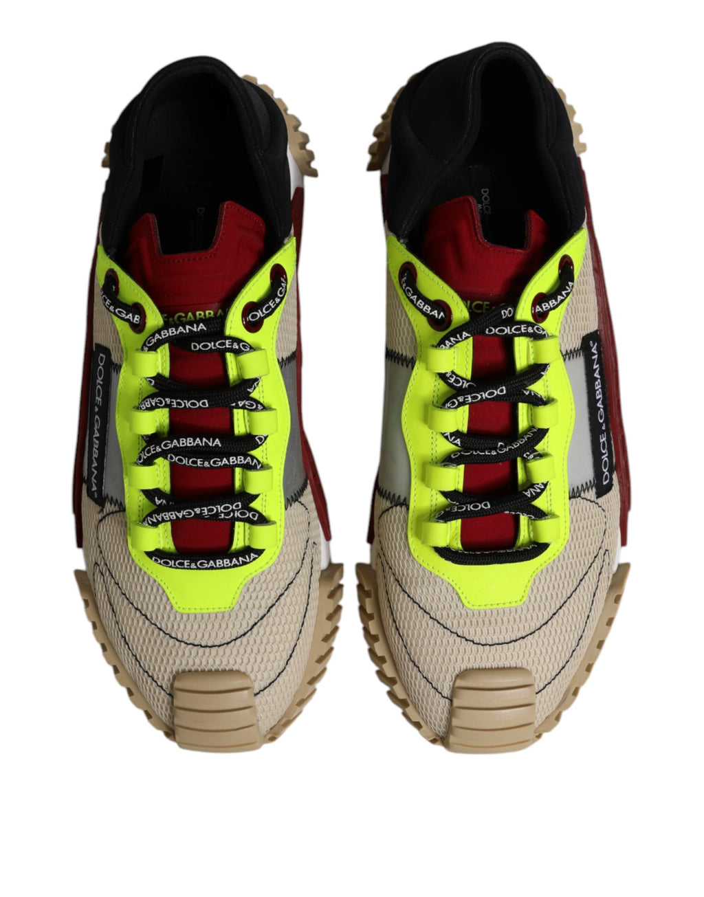 Dolce & Gabbana Multicolor Lace Up Low Top NS1 Sneakers Shoes