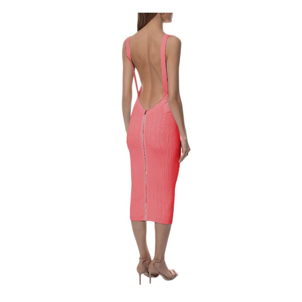Balmain Pink Viscose Dress