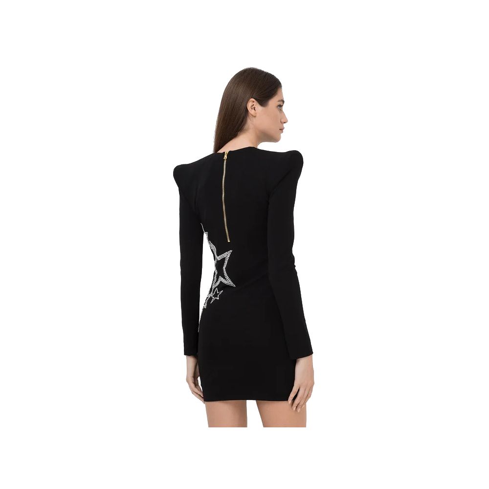 Balmain Black Viscose Dress