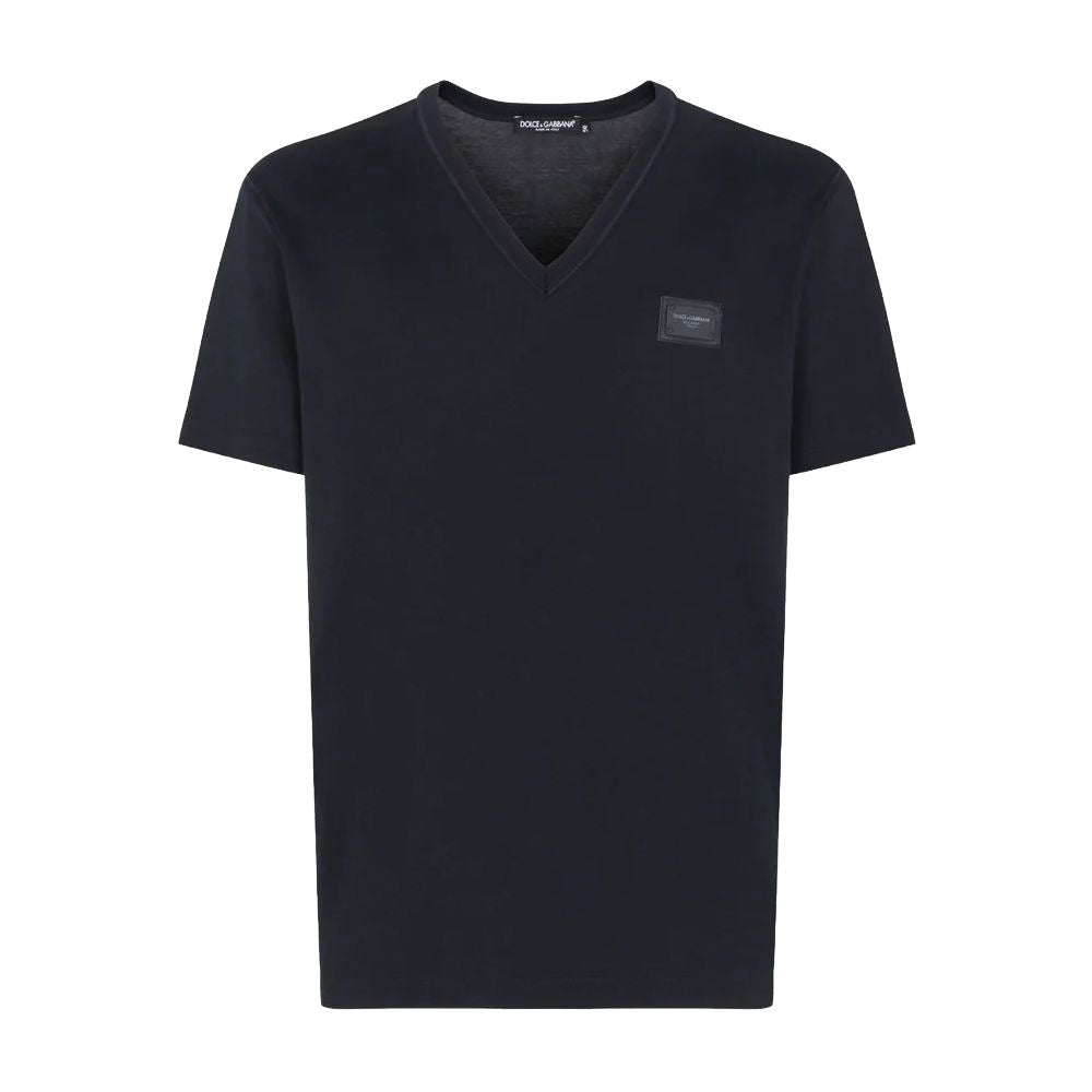 Dolce & Gabbana Blue Cotton T-Shirt