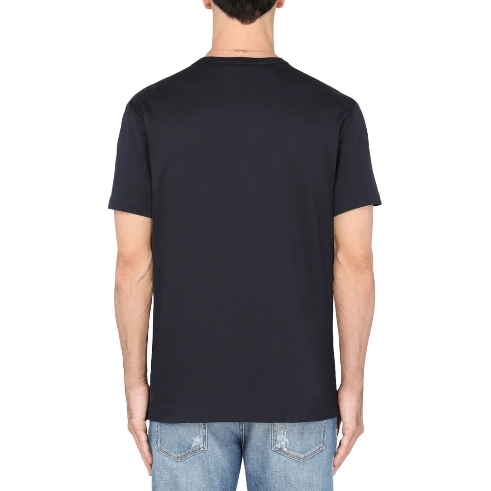 Dolce & Gabbana Blue Cotton T-Shirt