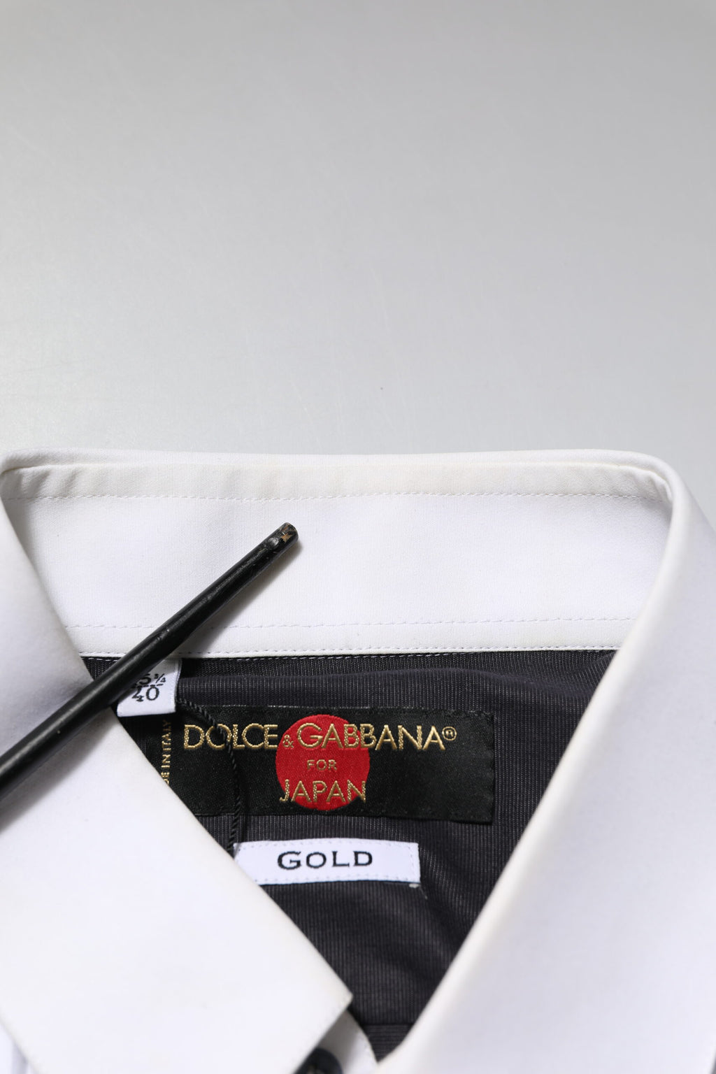 Dolce & Gabbana Black White GOLD Long Sleeves Formal Shirt