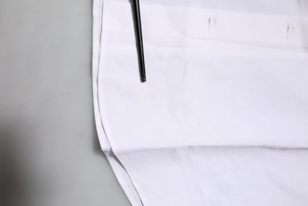 Dolce & Gabbana White Cotton GOLD Long Sleeves Dress Shirt