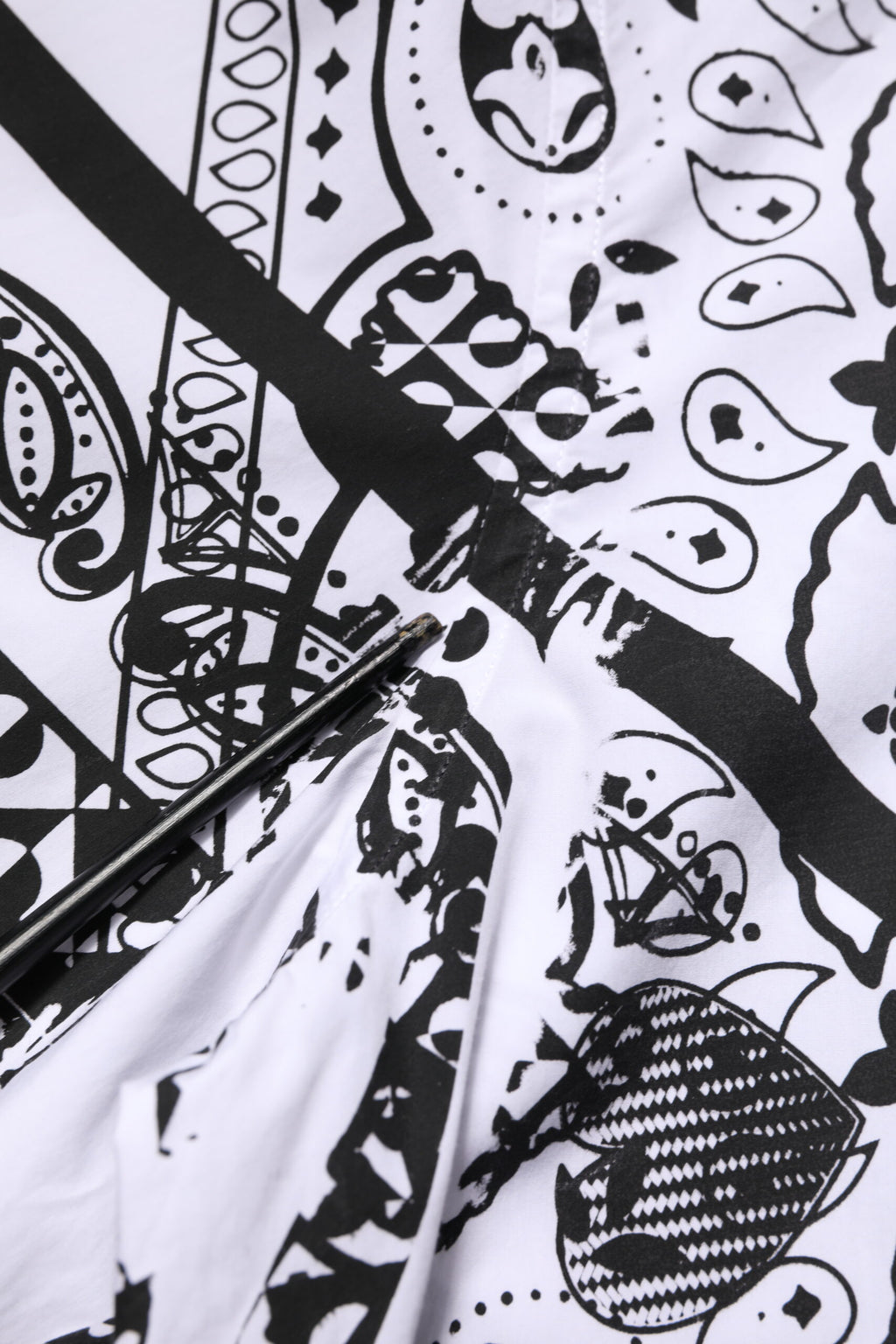 Dolce & Gabbana White Bandana Print MARTINI Dress Shirt