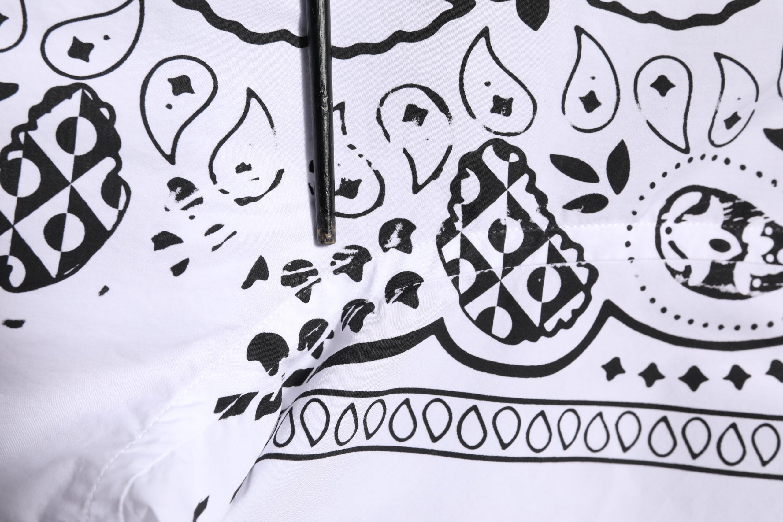 Dolce & Gabbana White Bandana Print MARTINI Dress Shirt