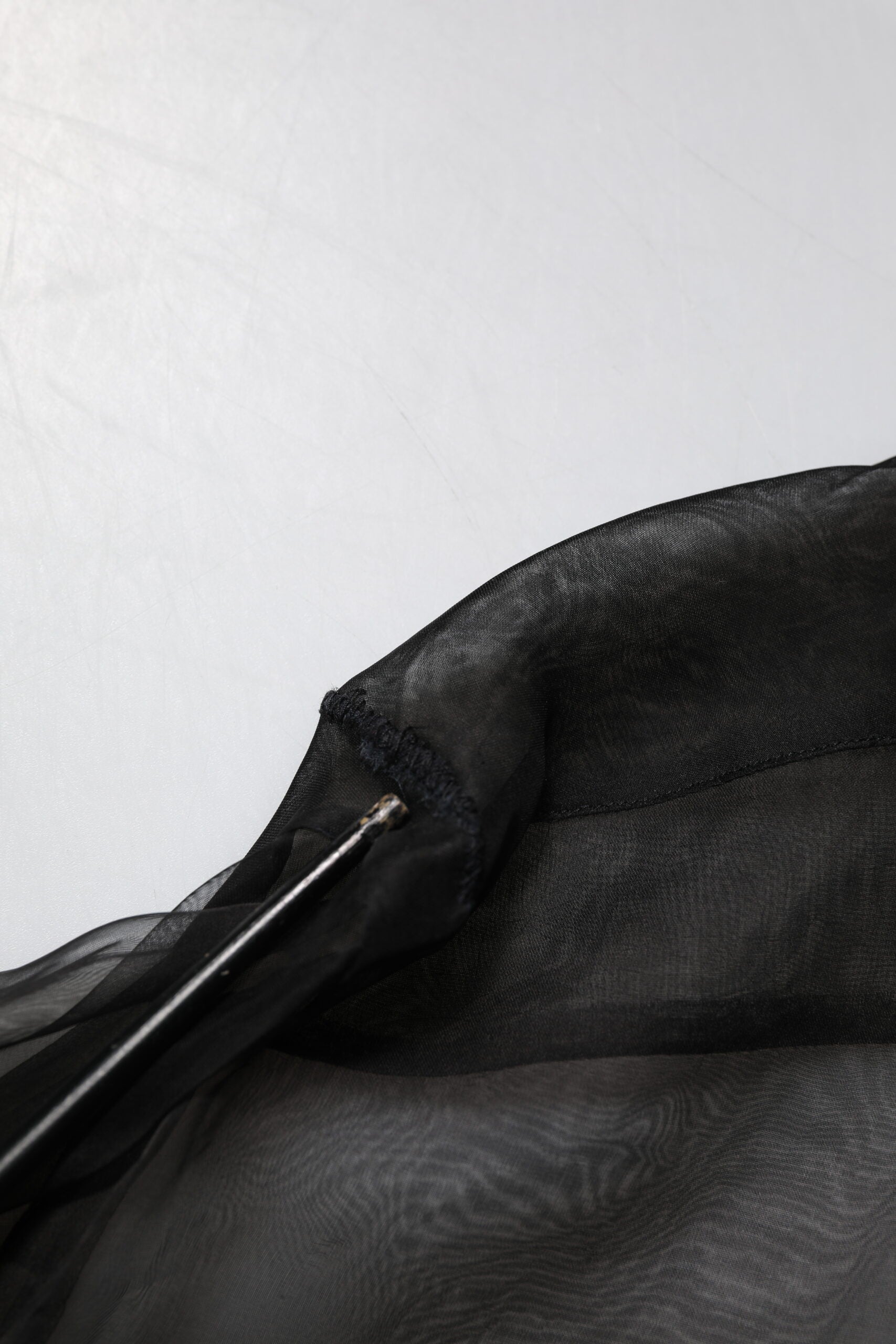 Dolce & Gabbana Black Silk Lace Long Sleeves Dress Shirt