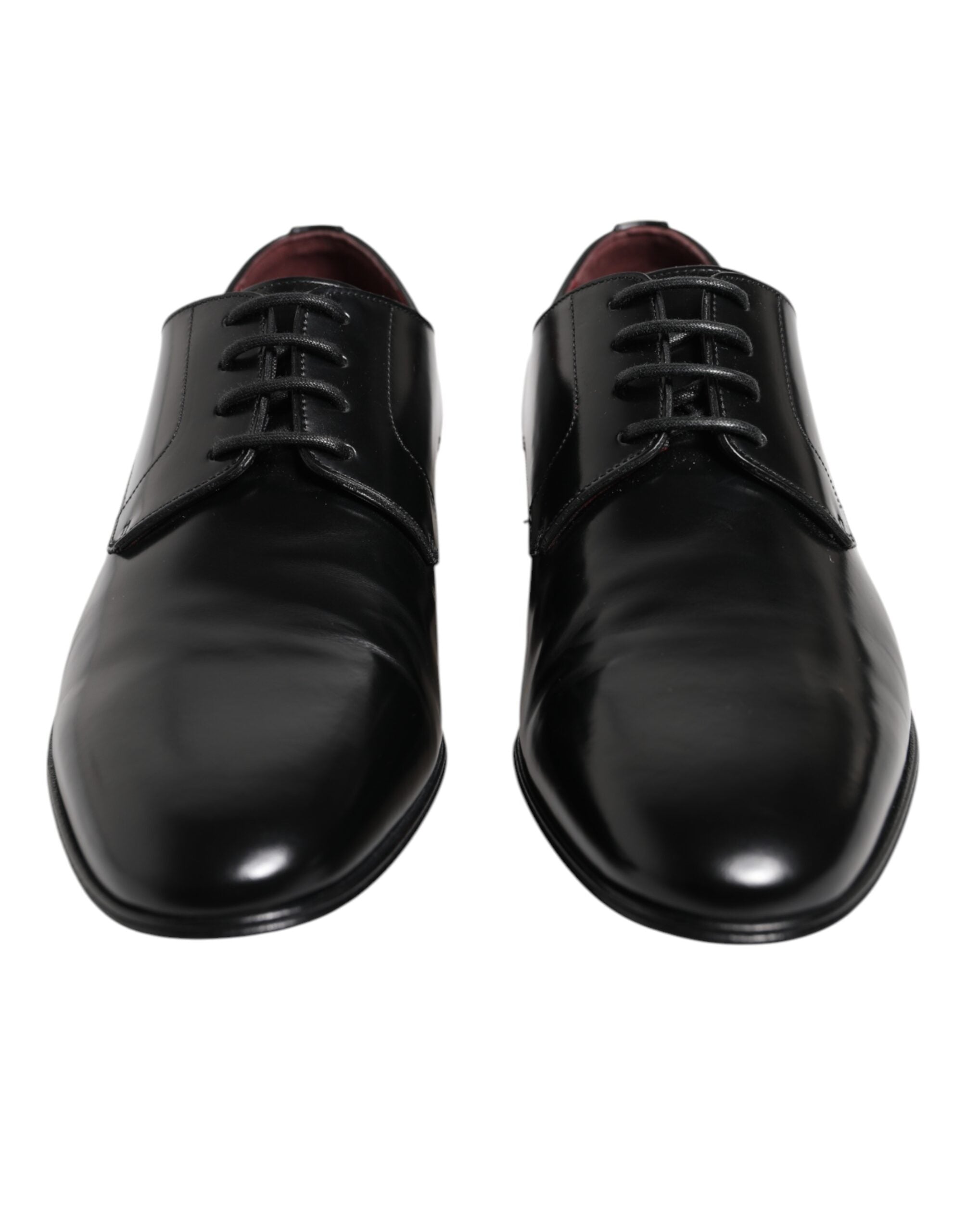 Dolce & Gabbana Black Leather Lace Up Derby Dress Formal Shoes