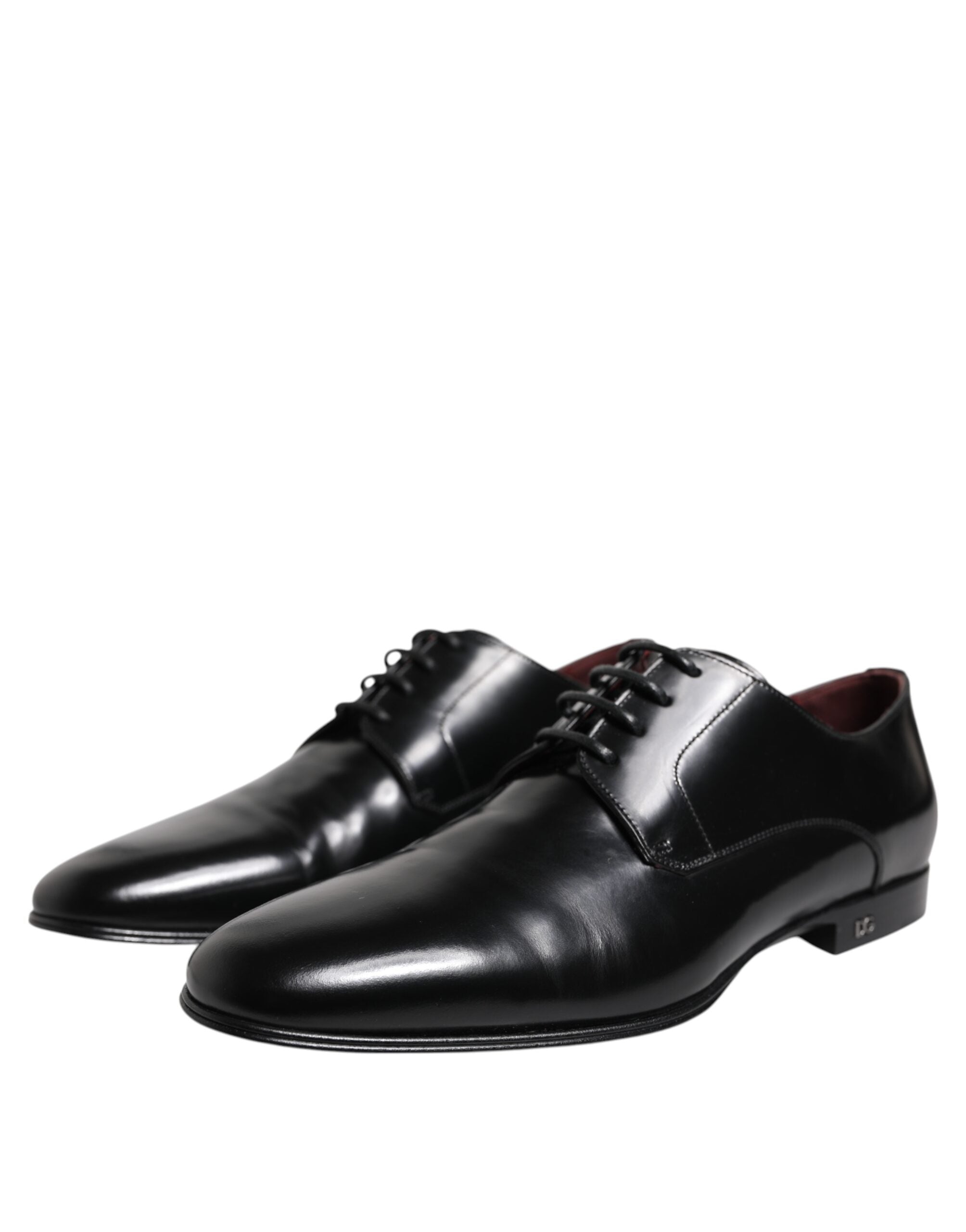 Dolce & Gabbana Black Leather Lace Up Derby Dress Formal Shoes