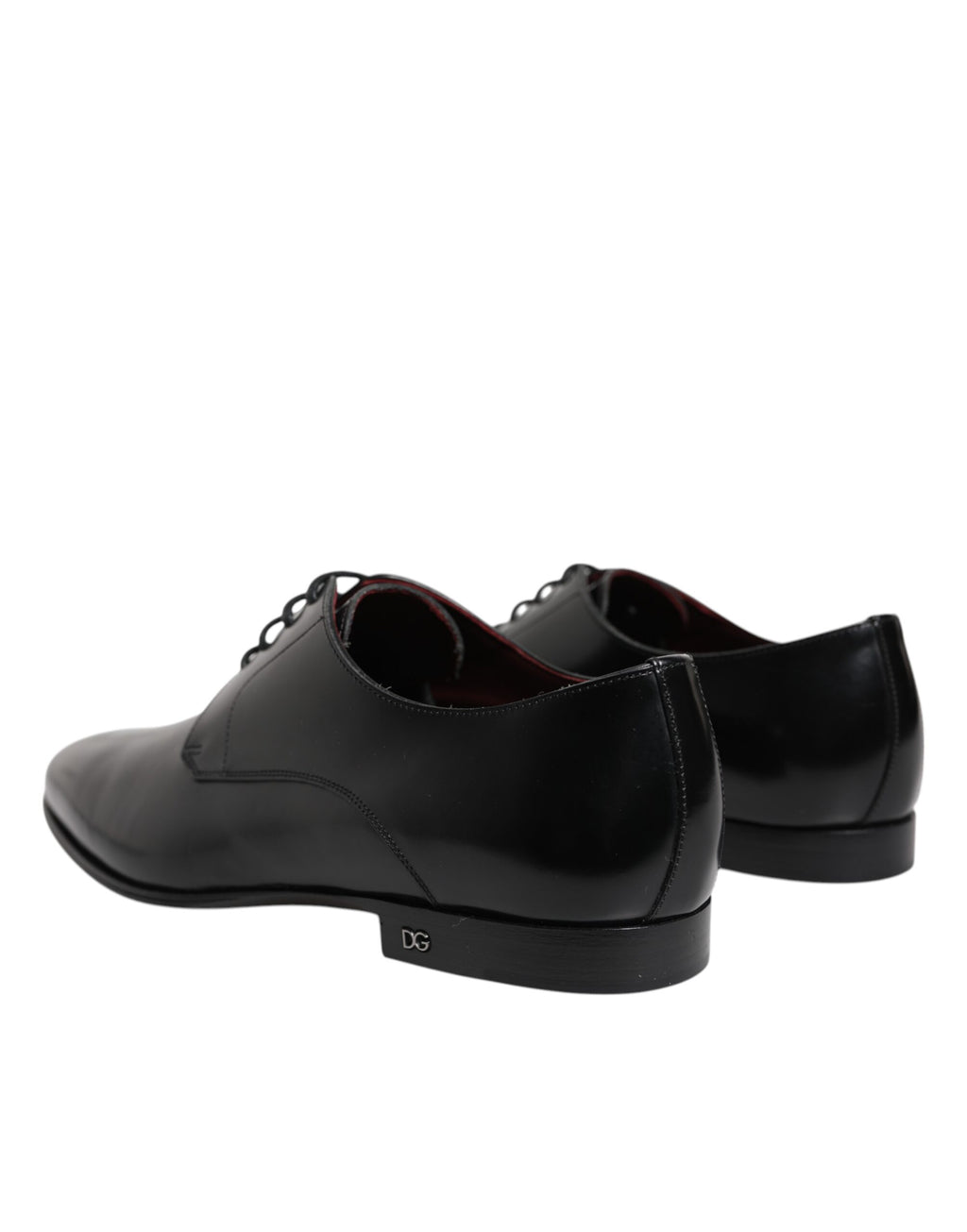 Dolce & Gabbana Black Leather Lace Up Derby Dress Formal Shoes