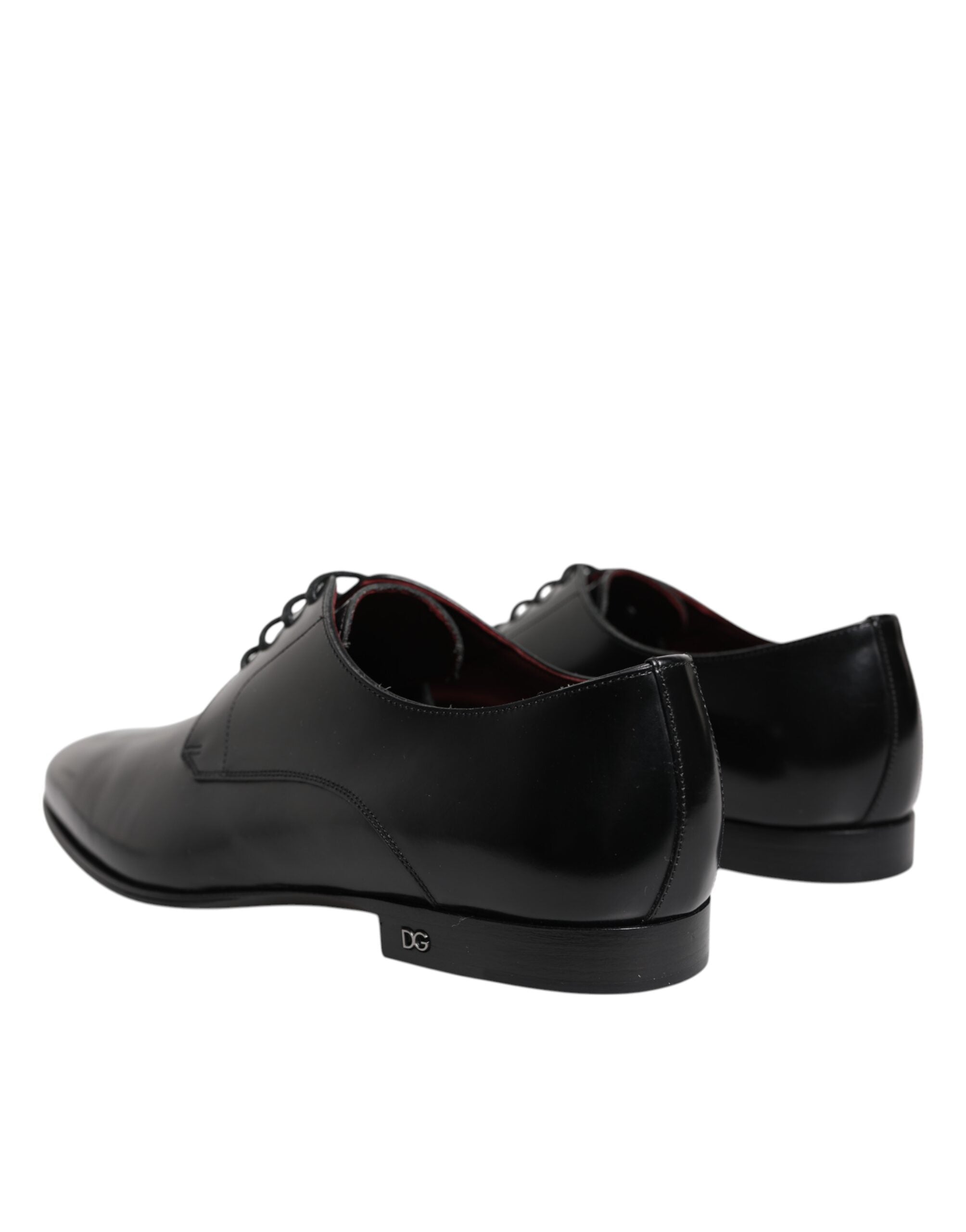 Dolce & Gabbana Black Leather Lace Up Derby Dress Formal Shoes