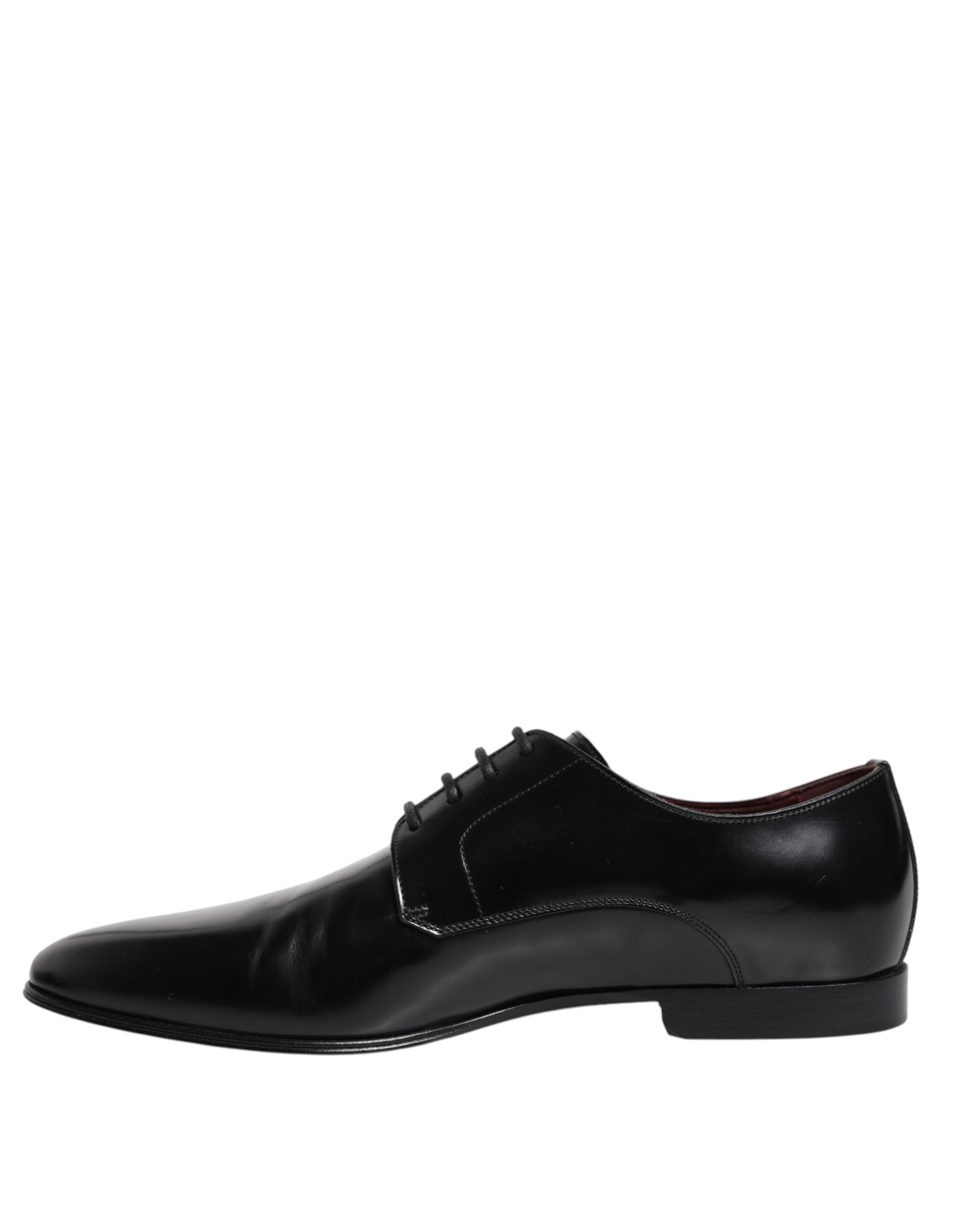 Dolce & Gabbana Black Leather Lace Up Derby Dress Formal Shoes