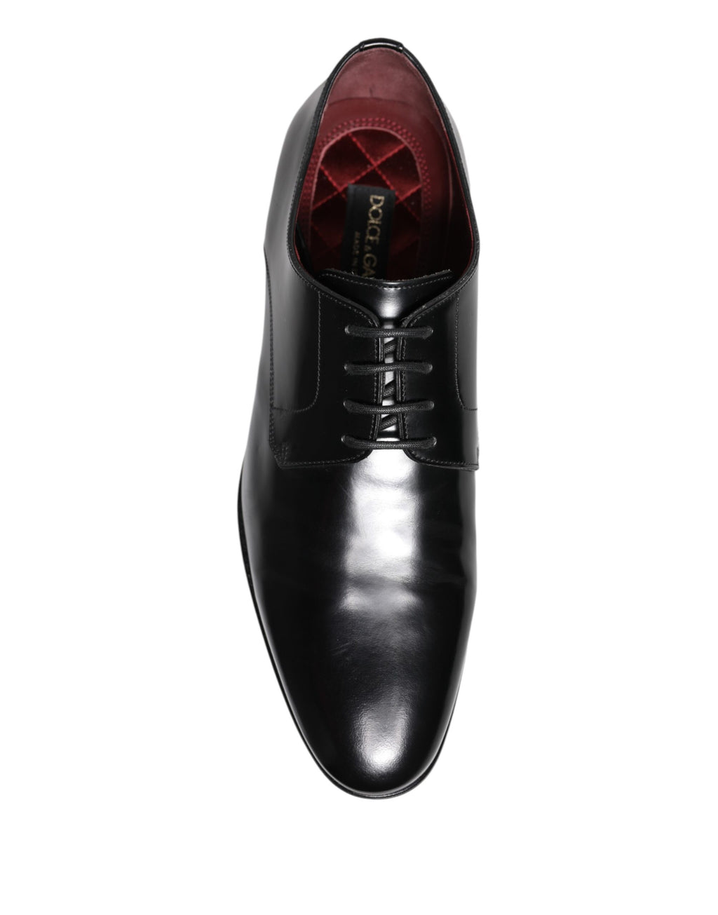 Dolce & Gabbana Black Leather Lace Up Derby Dress Formal Shoes
