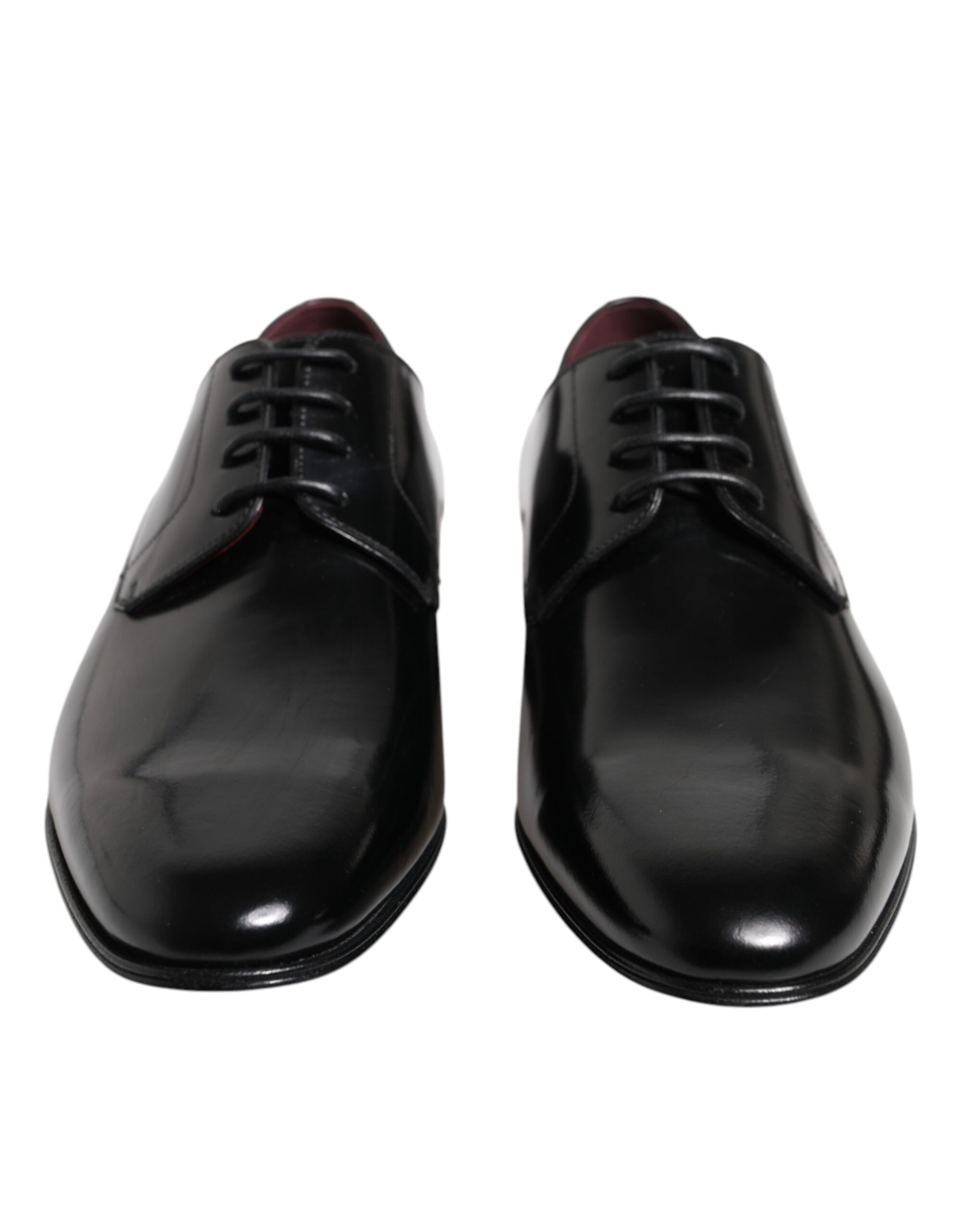 Dolce & Gabbana Black Leather Lace Up Derby Dress Formal Shoes