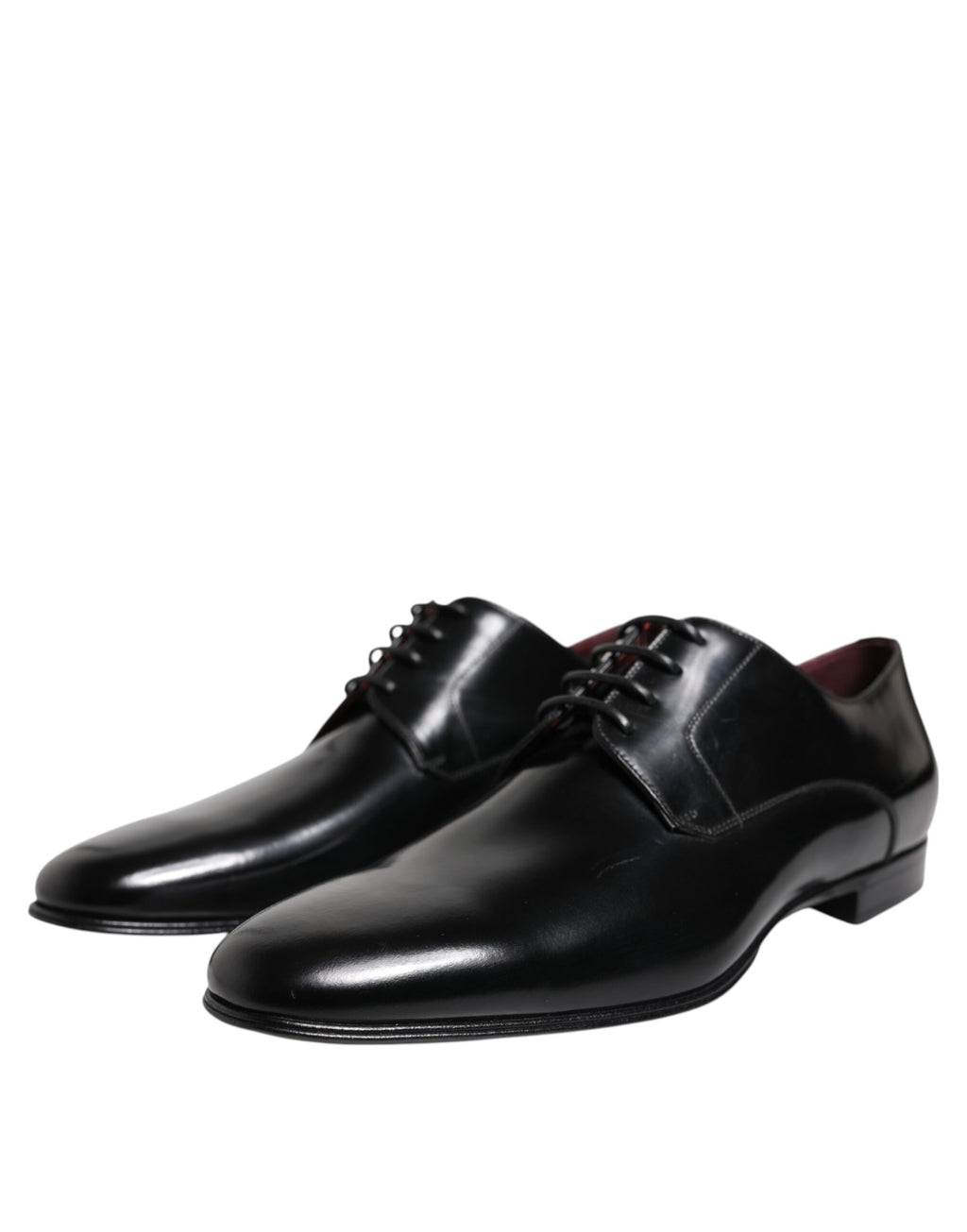 Dolce & Gabbana Black Leather Lace Up Derby Dress Formal Shoes