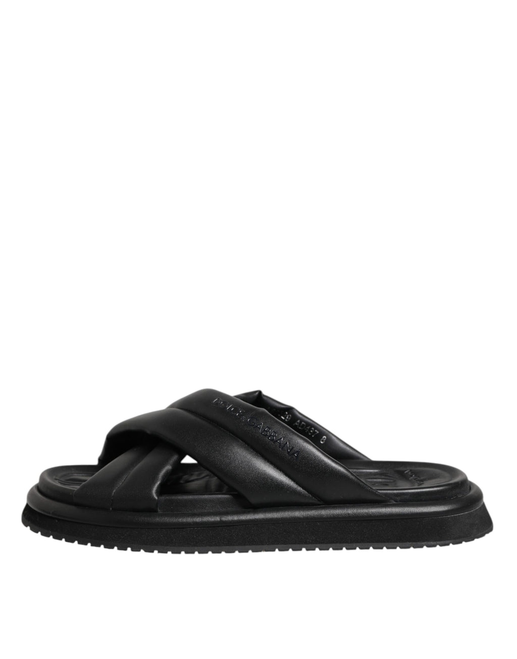 Dolce & Gabbana Black DG Logo Slides Sandals Beachwear Shoes