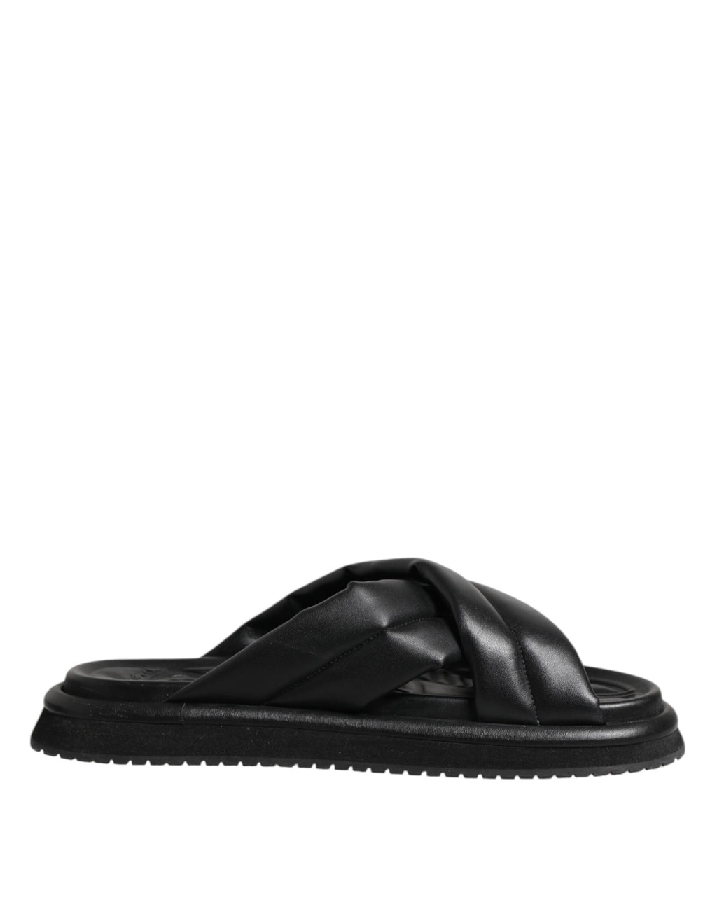 Dolce & Gabbana Black DG Logo Slides Sandals Beachwear Shoes