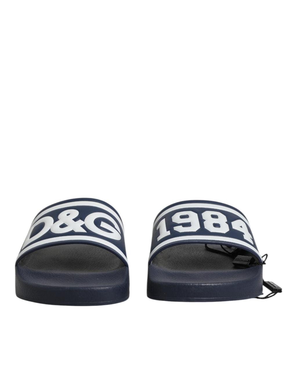 Dolce & Gabbana Blue DG Logo Slides Sandals Beachwear Shoes