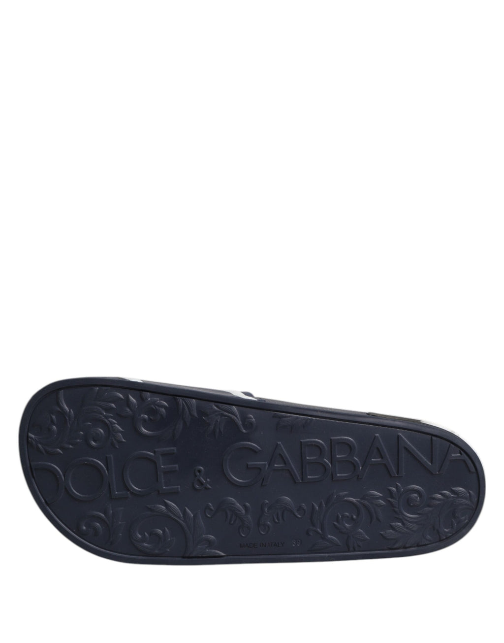 Dolce & Gabbana Blue DG Logo Slides Sandals Beachwear Shoes