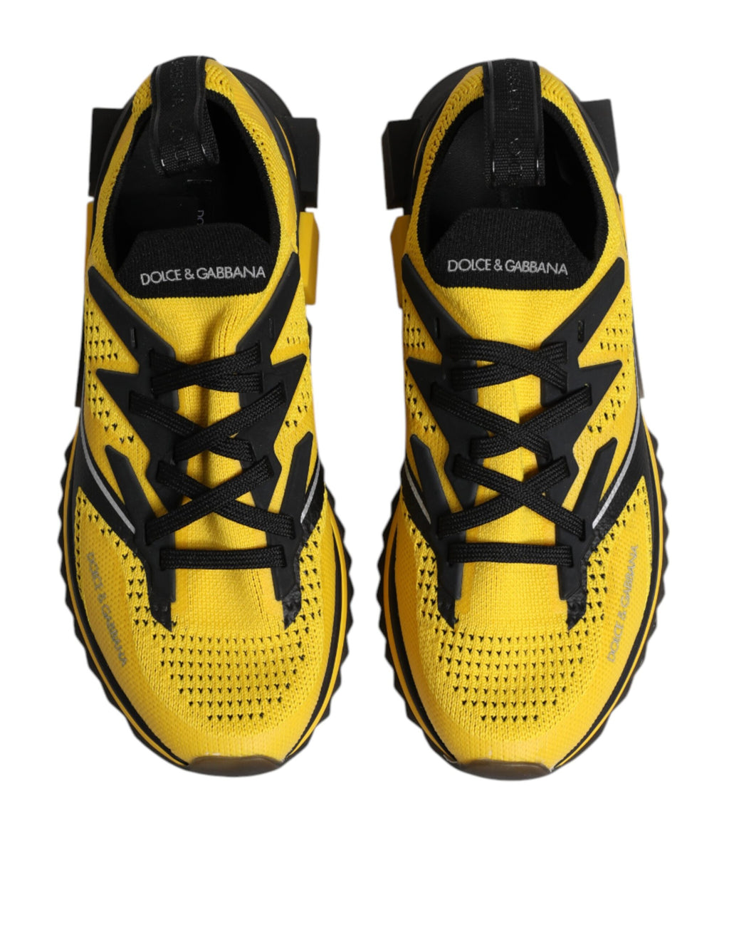 Dolce & Gabbana Yellow SORRENTO Sport Stretch Sneakers Shoes
