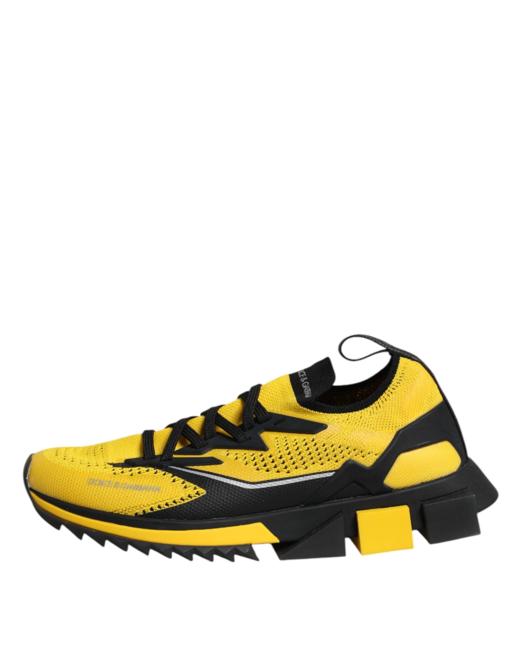 Dolce & Gabbana Yellow SORRENTO Sport Stretch Sneakers Shoes