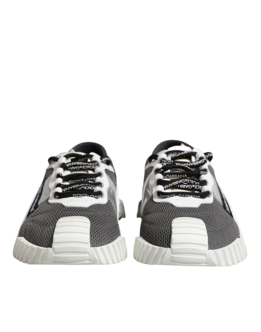 Dolce & Gabbana Gray Lace Up Low Top NS1 Sneakers Shoes