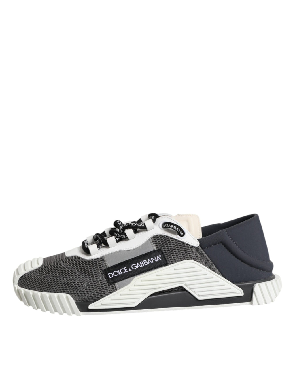 Dolce & Gabbana Gray Lace Up Low Top NS1 Sneakers Shoes