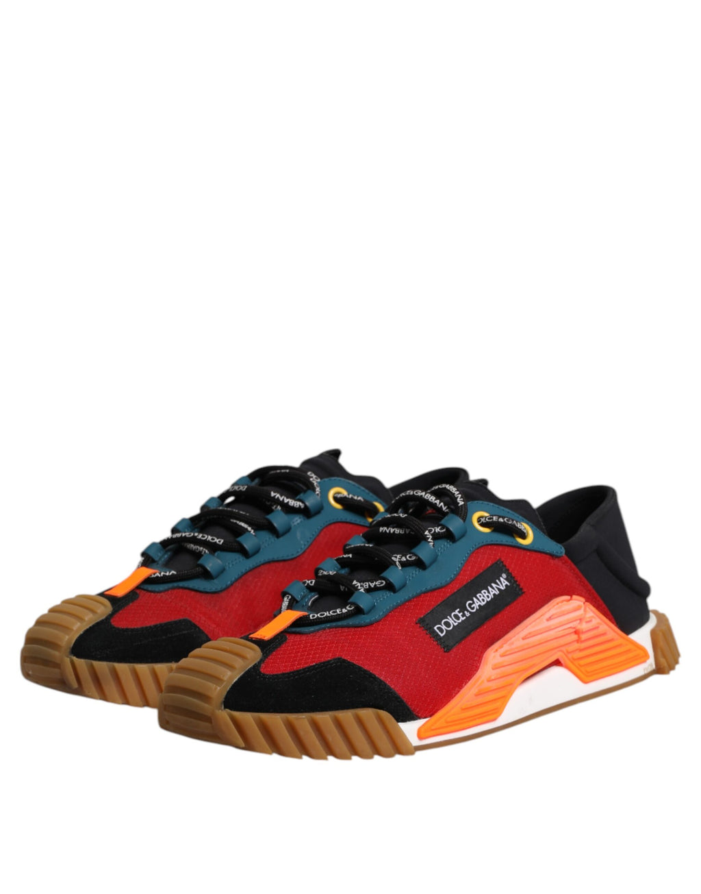 Dolce & Gabbana Multicolor Logo Low Top NS1 Sneakers Shoes