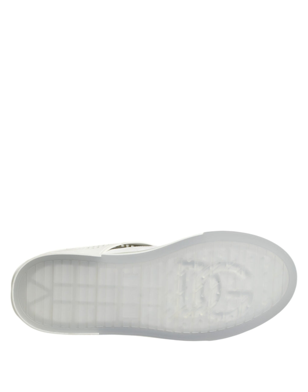 Dolce & Gabbana White Low Top DG Embossed Men Sneakers Shoes