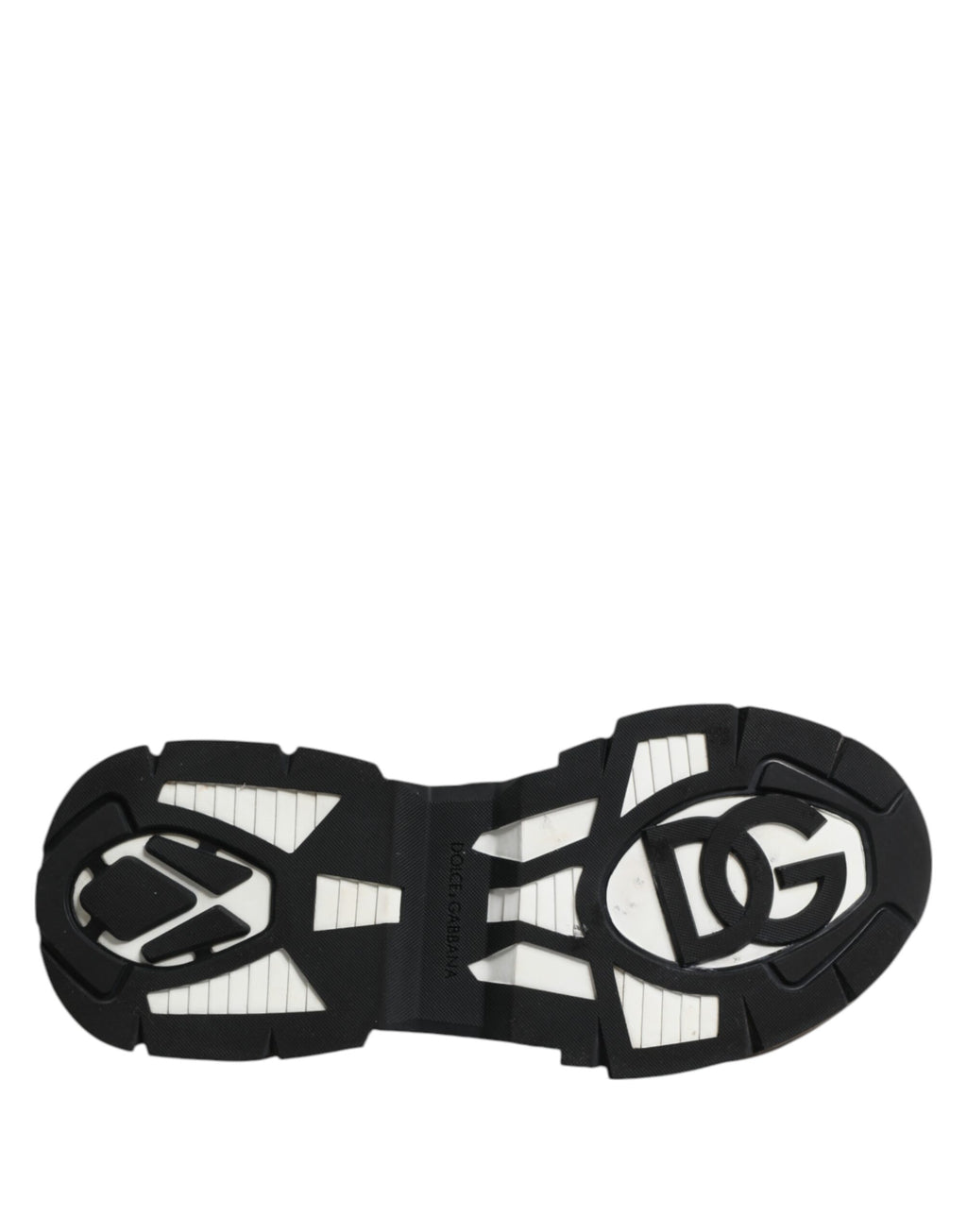 Dolce & Gabbana White Black Logo Airmaster Men Sneakers Shoes