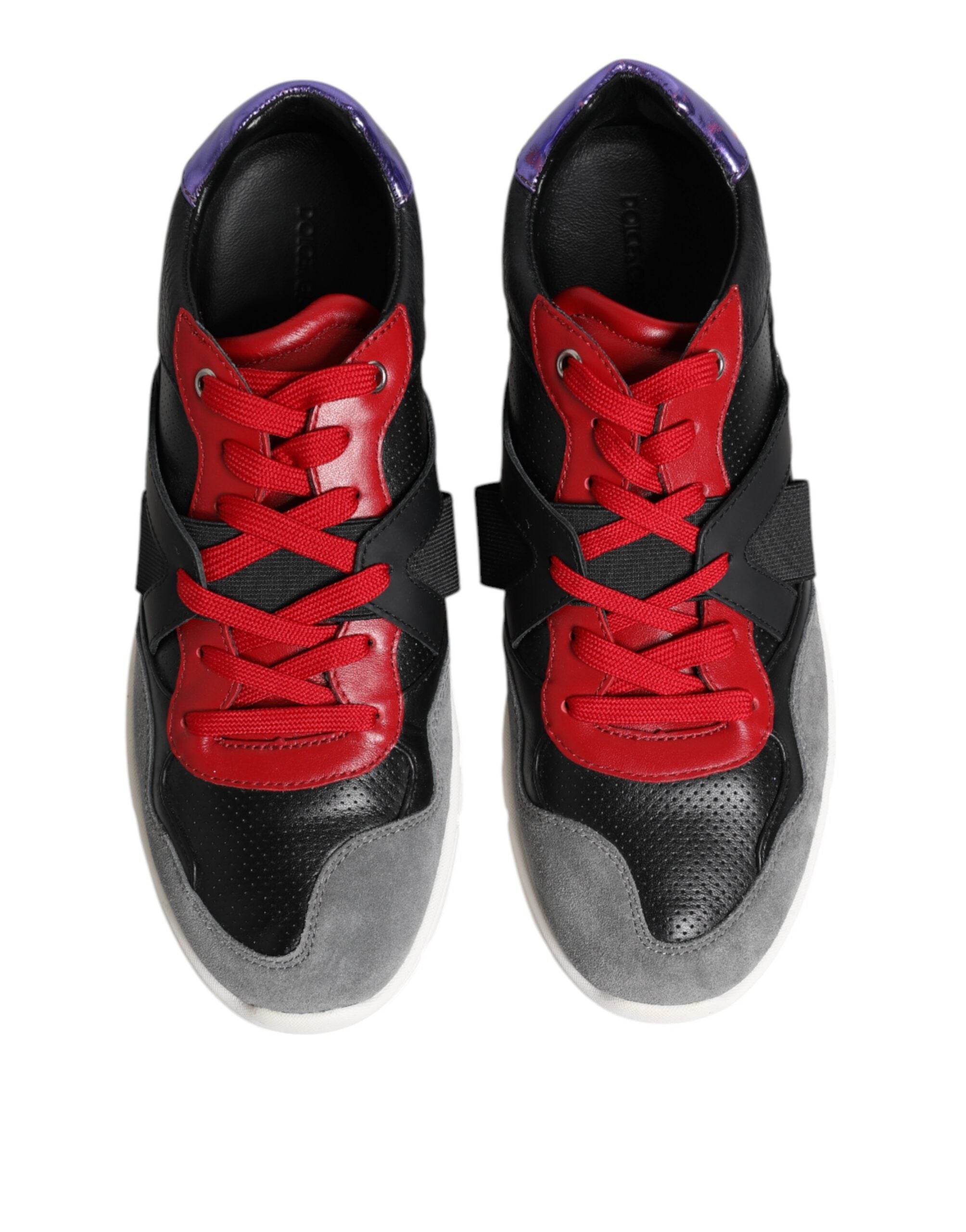 Dolce & Gabbana Multicolor Lace Up Low Top Men Sneakers Shoes