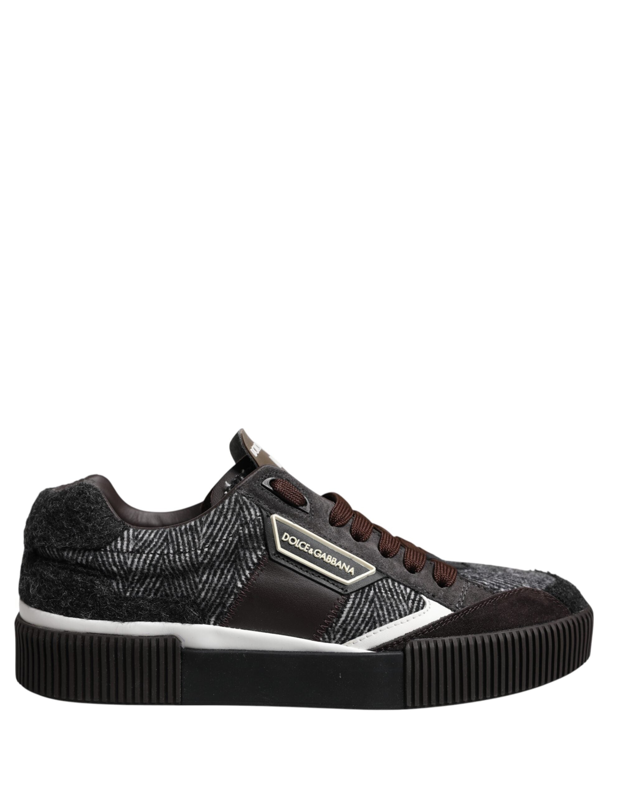 Dolce & Gabbana Multicolor Leather Low Top Sneakers Shoes